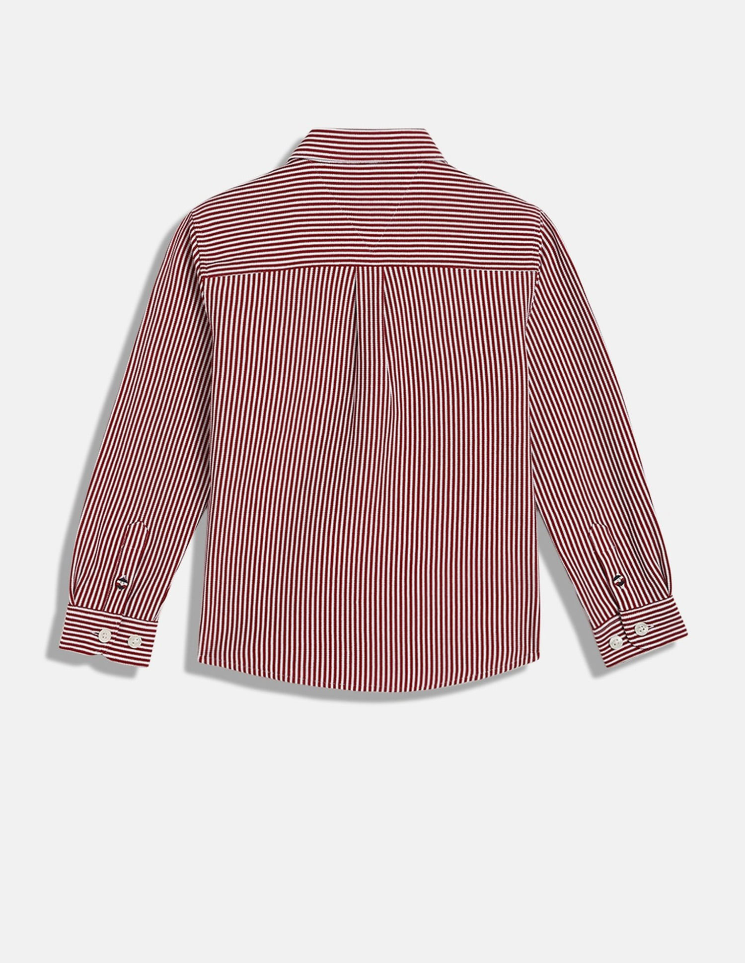 Tommy Hilfiger Kids Boys Striped Regular-Fit Cotton Shirt