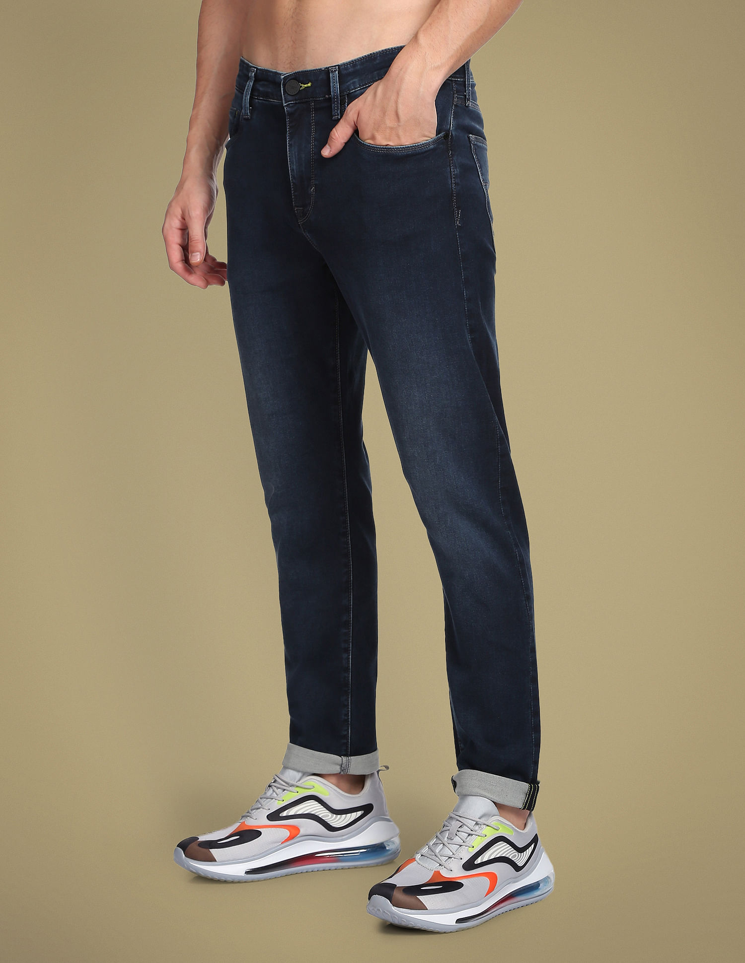 Flying Machine Slash Slim Tapered Stone Wash F-Lite Jeans