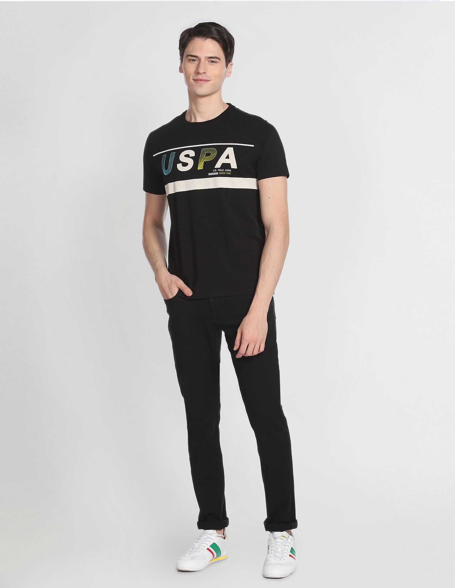 U.S. Polo Assn. Denim Co. Iconic Brand Print T-Shirt
