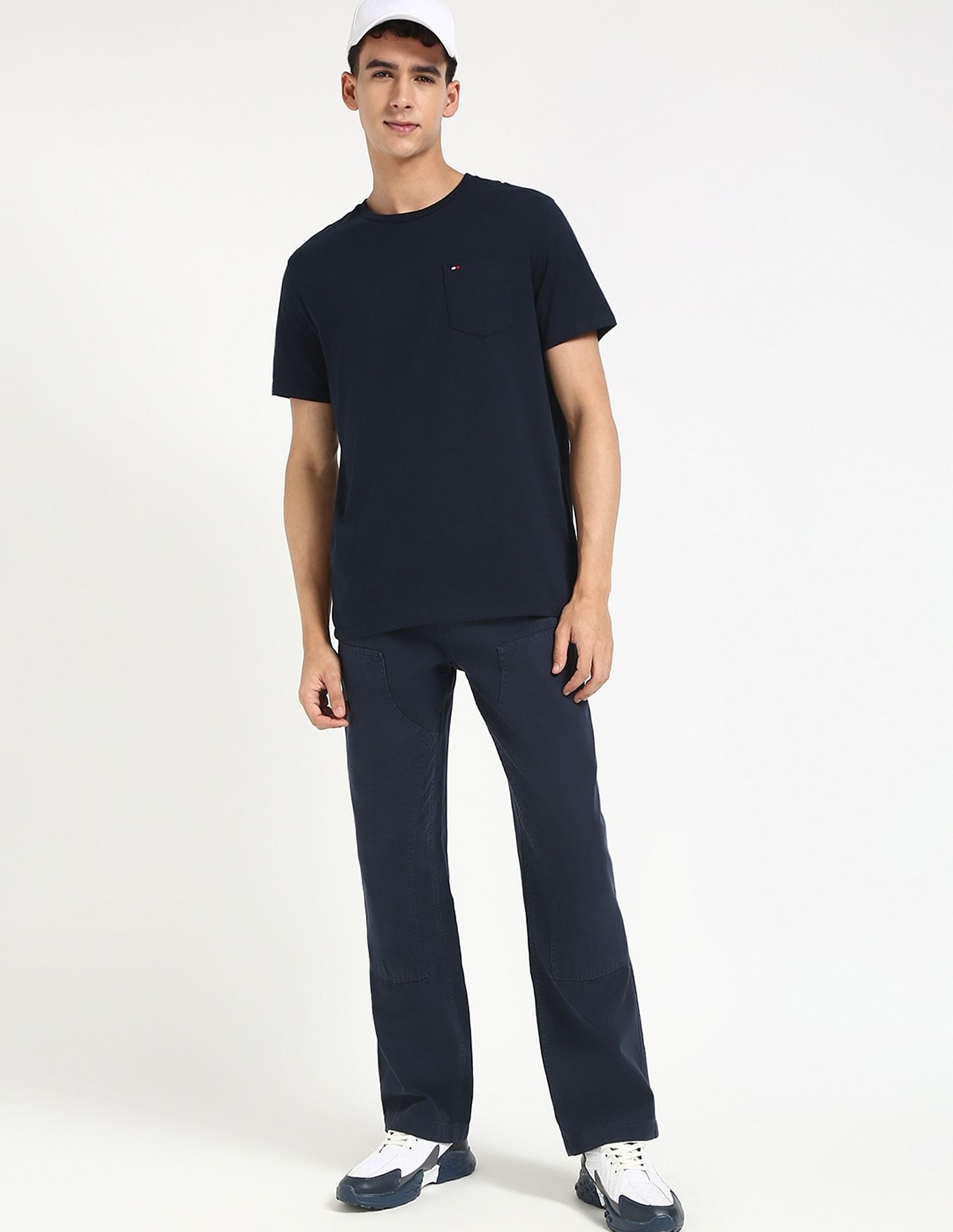 Tommy Hilfiger Solid Regular-Fit Cotton T-Shirt