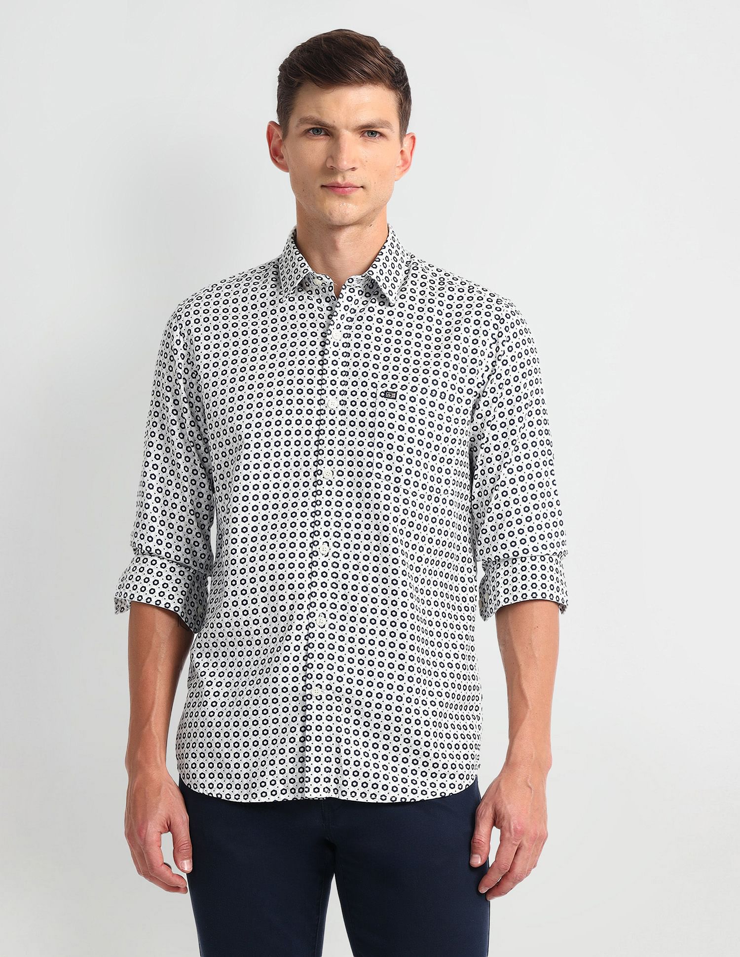 Arrow Sport Manhattan Slim Fit Dobby Shirt