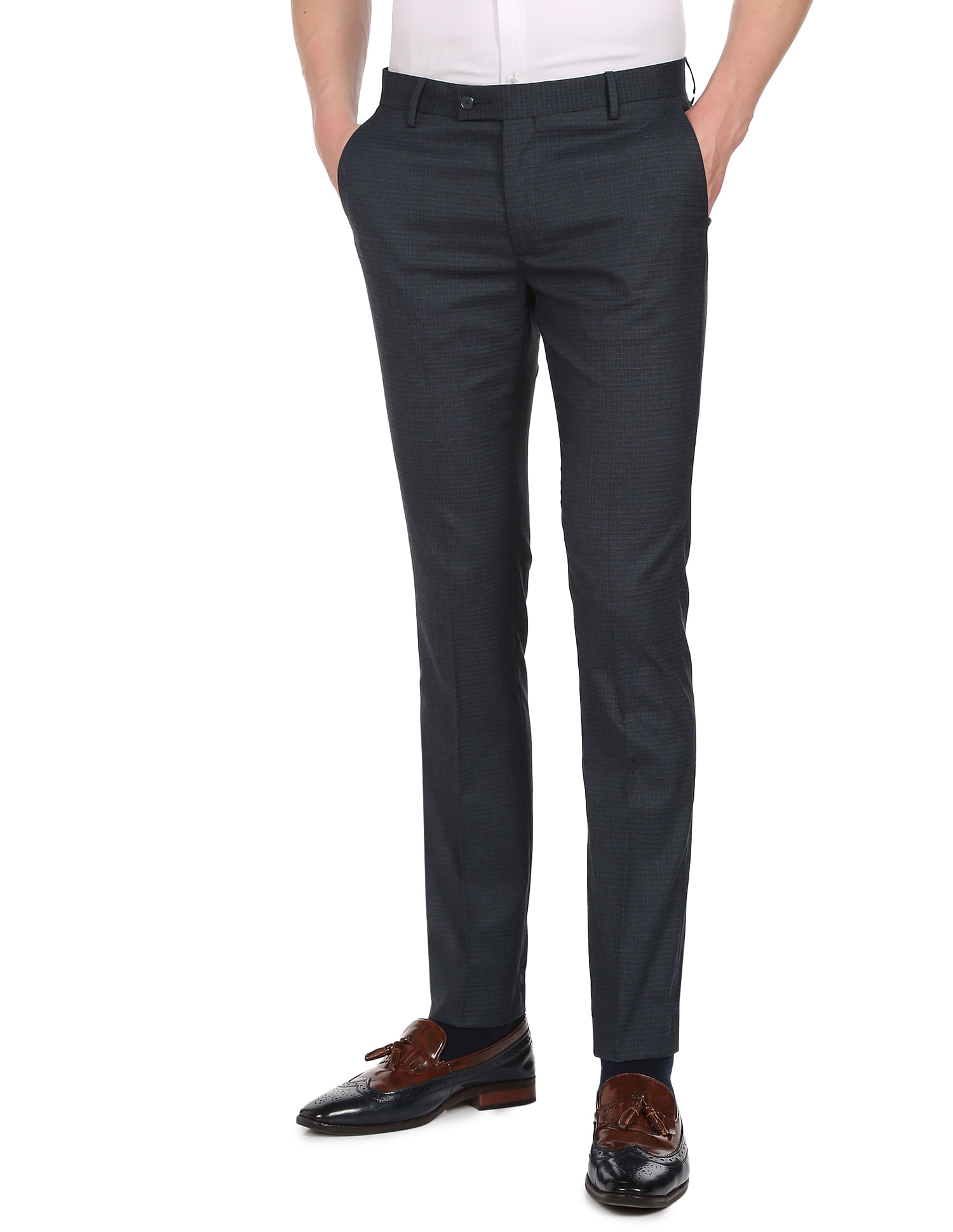 Casual trousers Emporio Armani - Slim-cut tailored trousers -  8N1P151NJ7Z0144