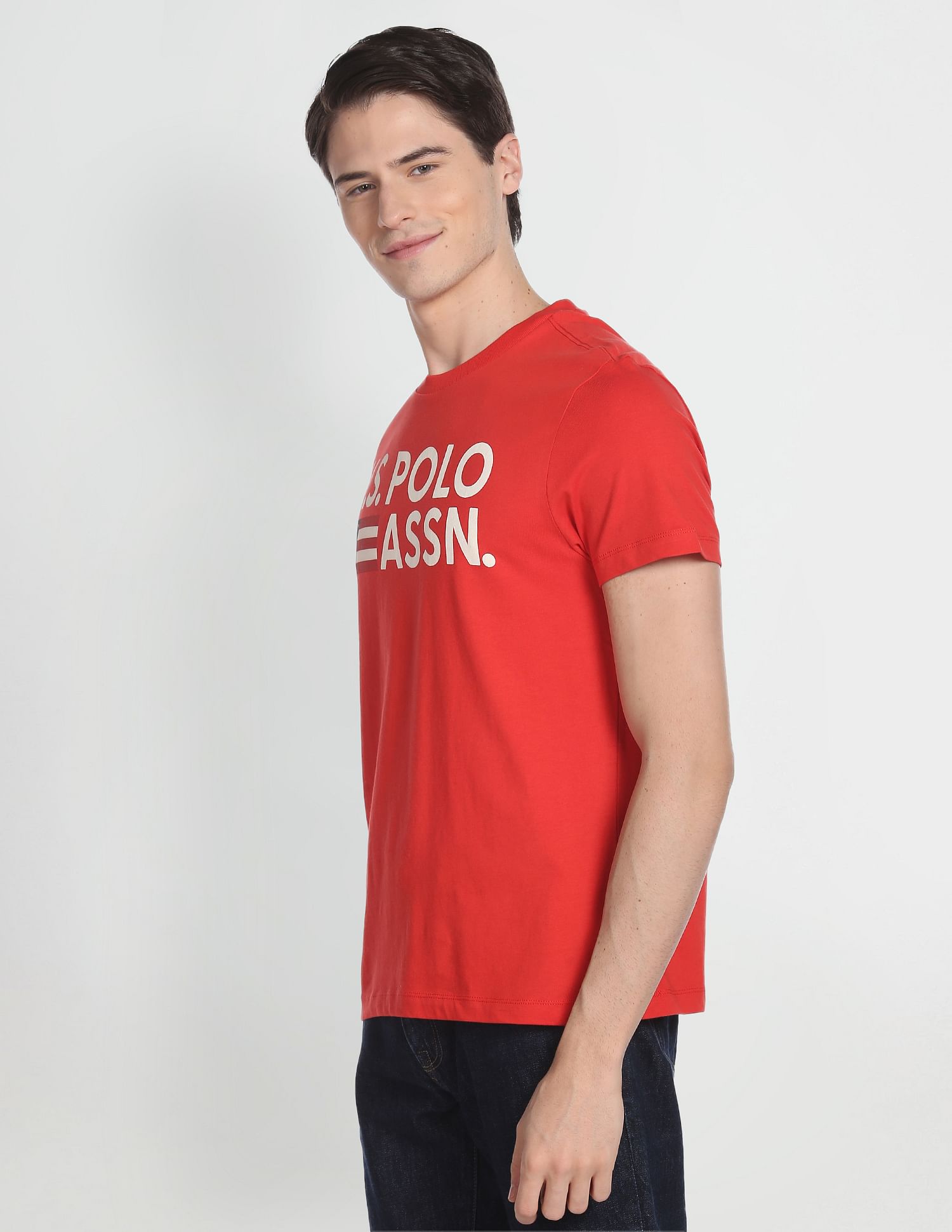 U.S. Polo Assn. Denim Co. Cotton Brand Print T-Shirt