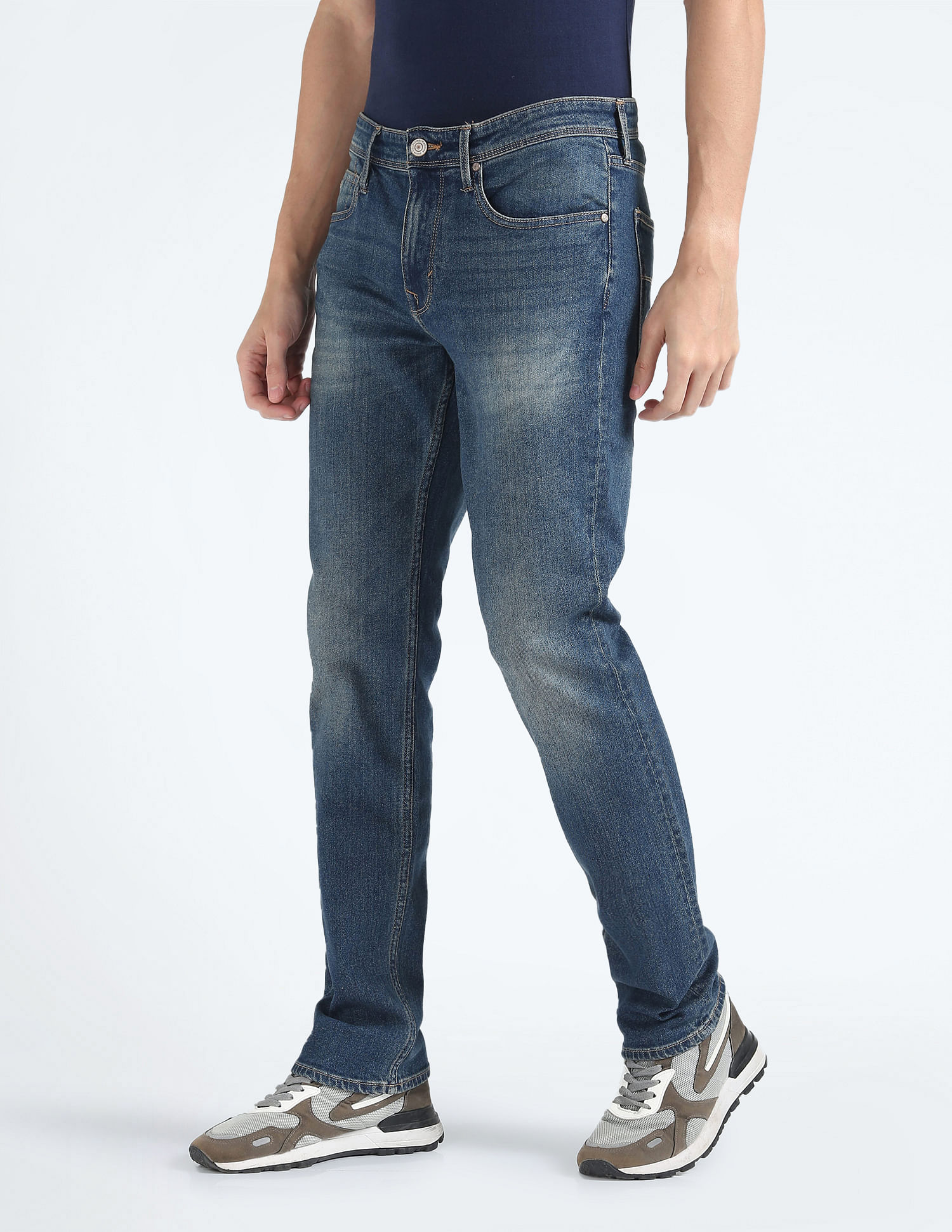 Flying Machine Freddie Slim Straight Twill Jeans