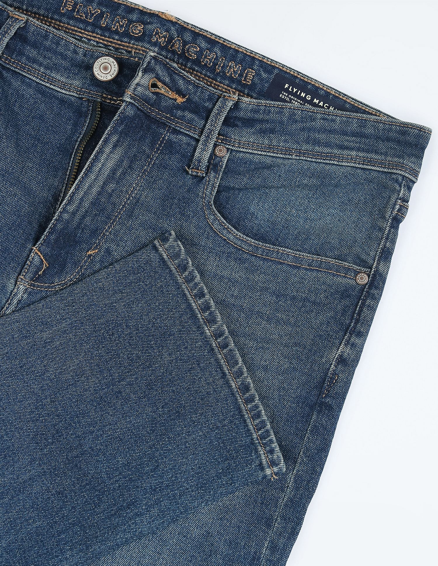 Flying Machine Freddie Slim Straight Twill Jeans