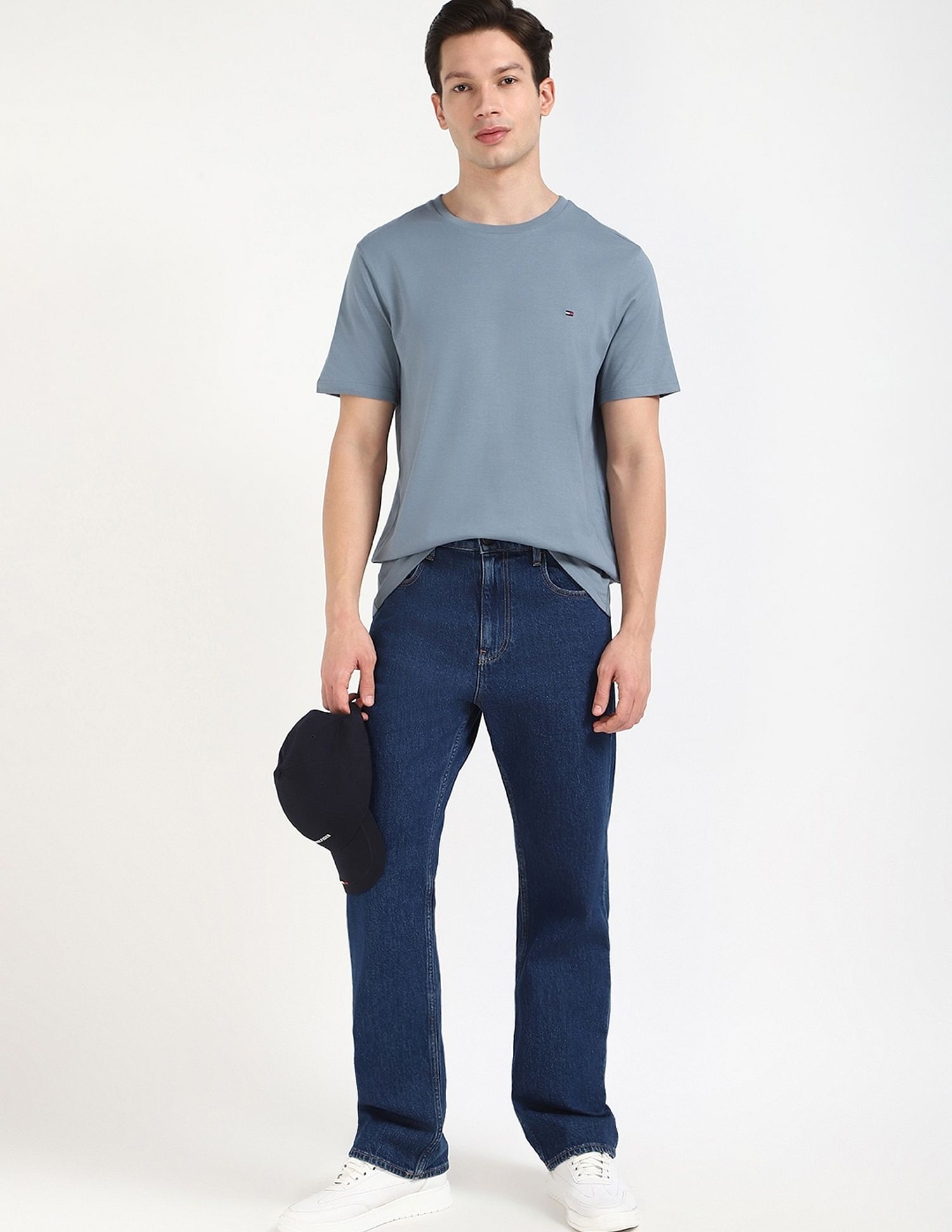 Tommy Hilfiger Solid Regular-Fit Cotton T-Shirt