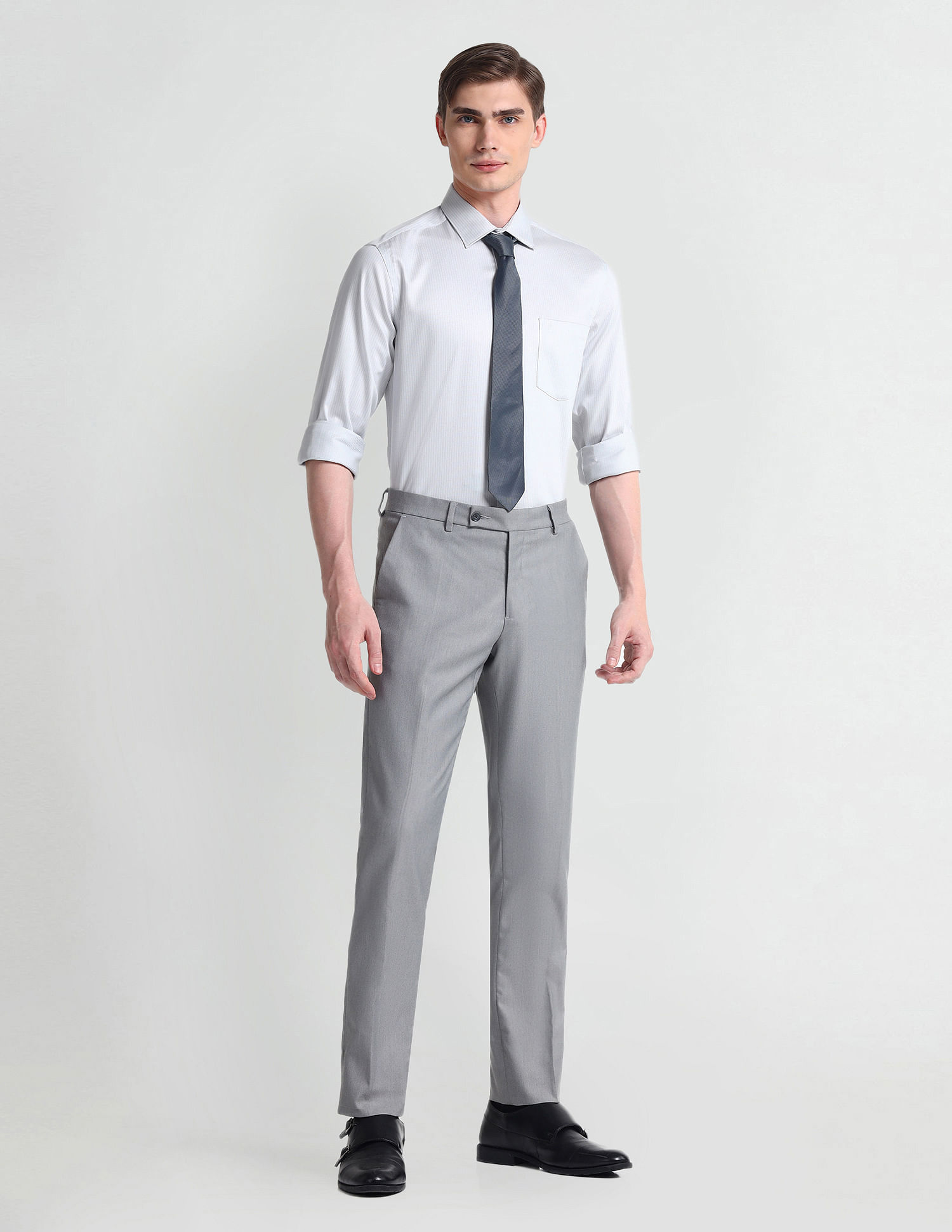 Arrow Manhattan Slim Fit Auto Press Shirt