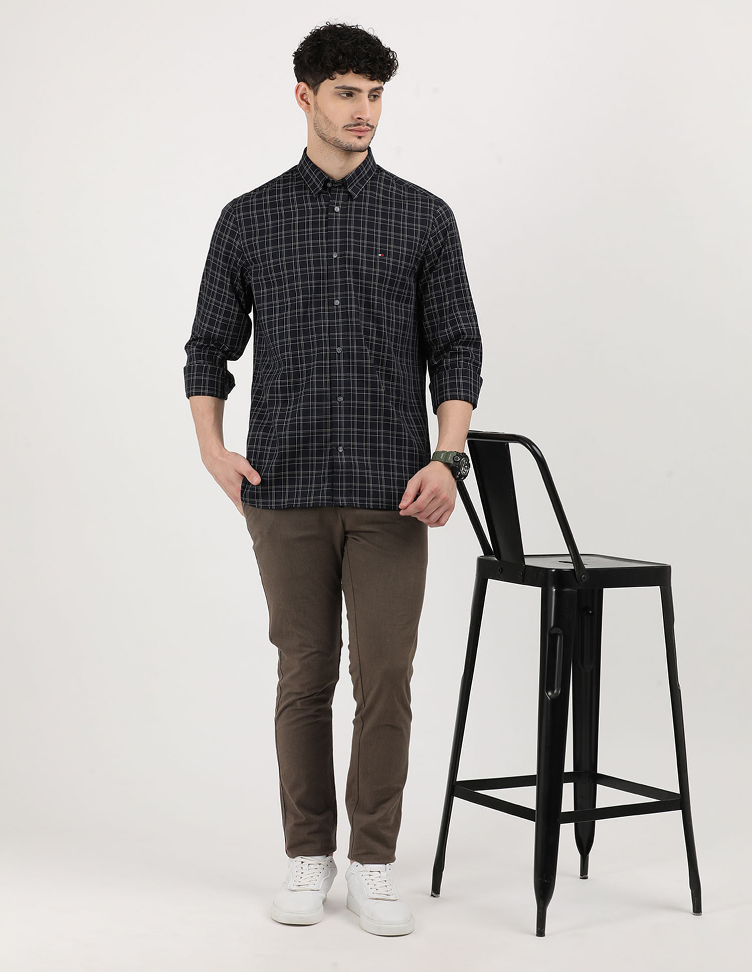 Tommy Hilfiger Windowpane Twill Check REgular Fit Shirt