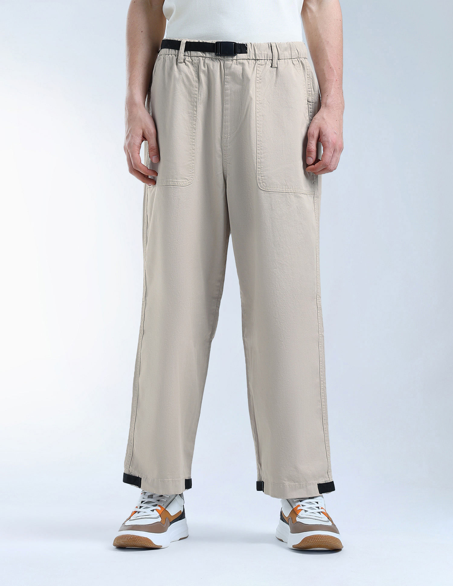 Flying Machine Twill Relaxed Fit Cargos