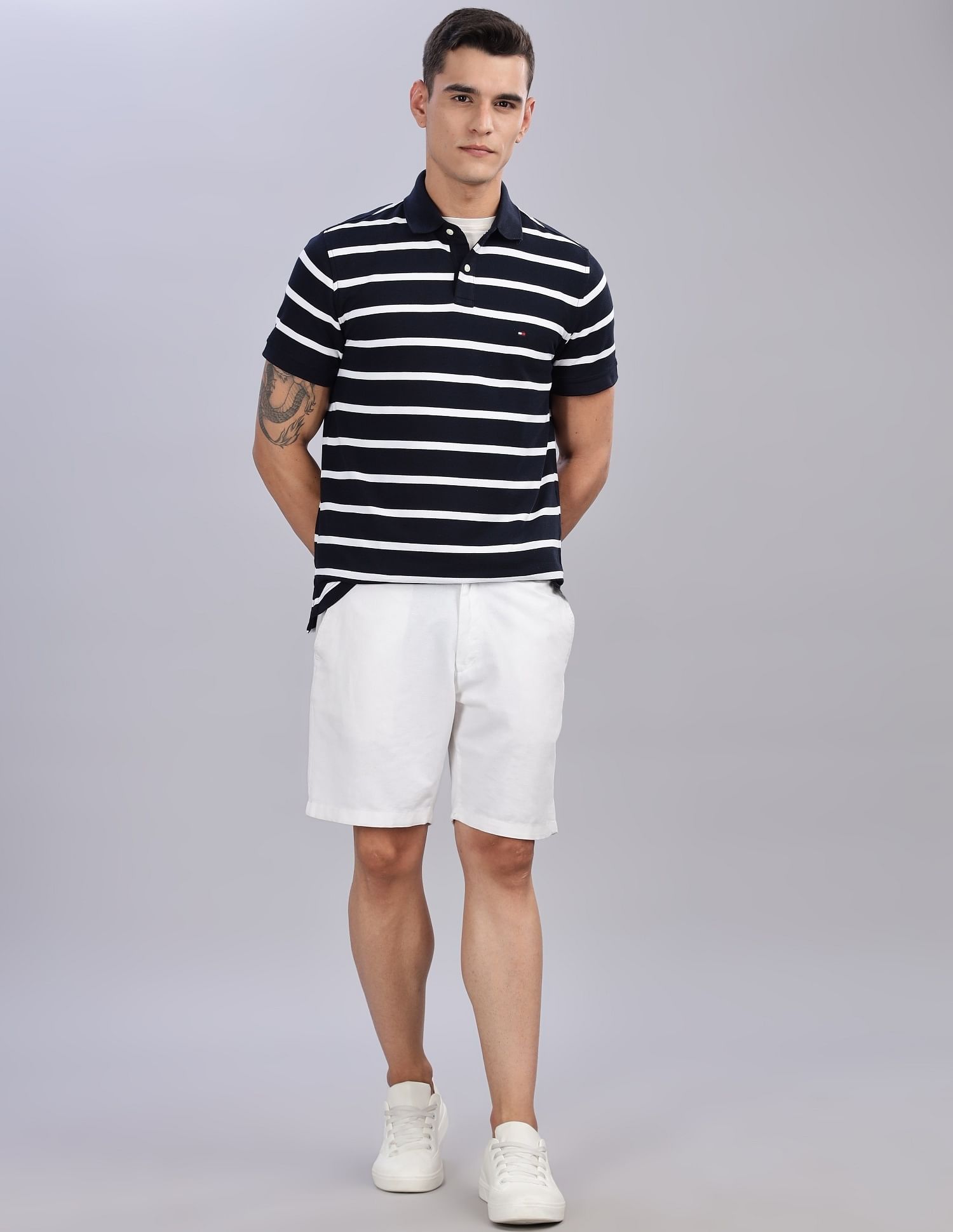 Tommy Hilfiger Striped Regular-Fit Cotton Polo Shirts