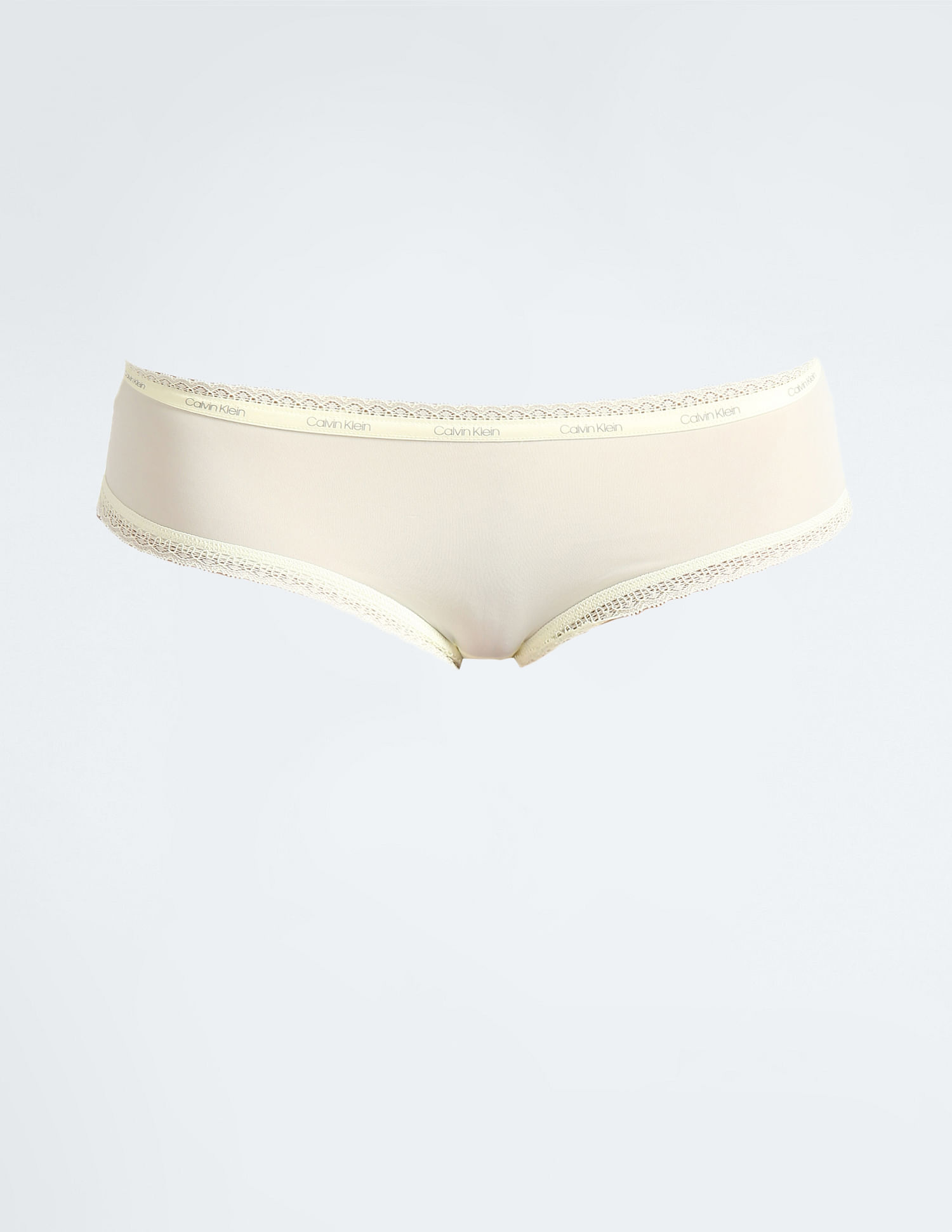 Buy Calvin Klein Underwear Women Yellow Mid Rise Lace Trim Bikini Panty -  NNNOW.com
