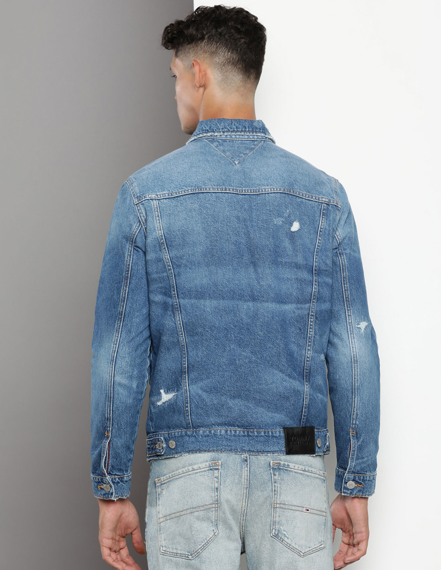 Full Sleeve Casual Wear Mens Distressed Denim Jackets at Rs 1150 in  Visakhapatnam