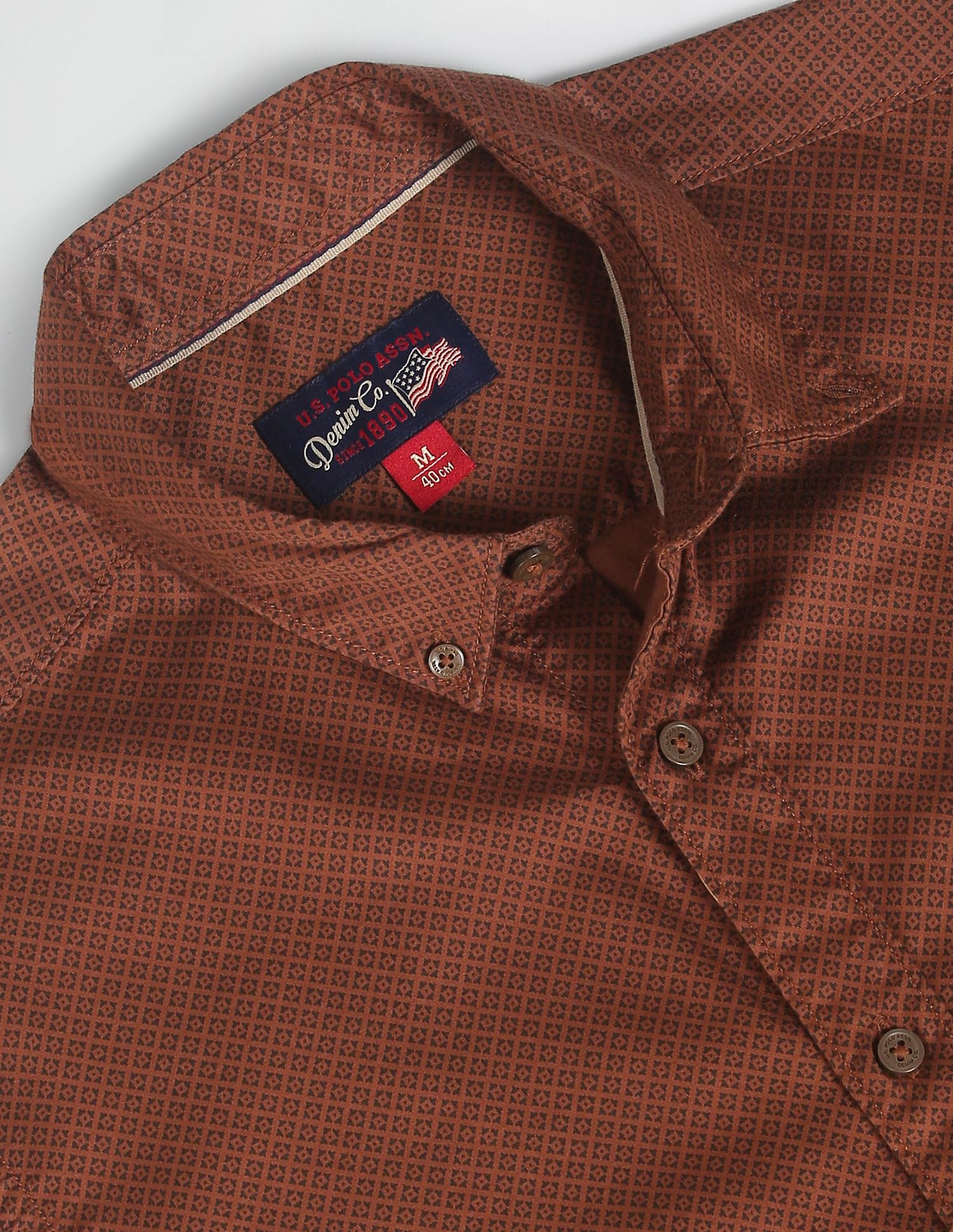 U.S. Polo Assn. Denim Co. Geometric Print Cotton Shirt