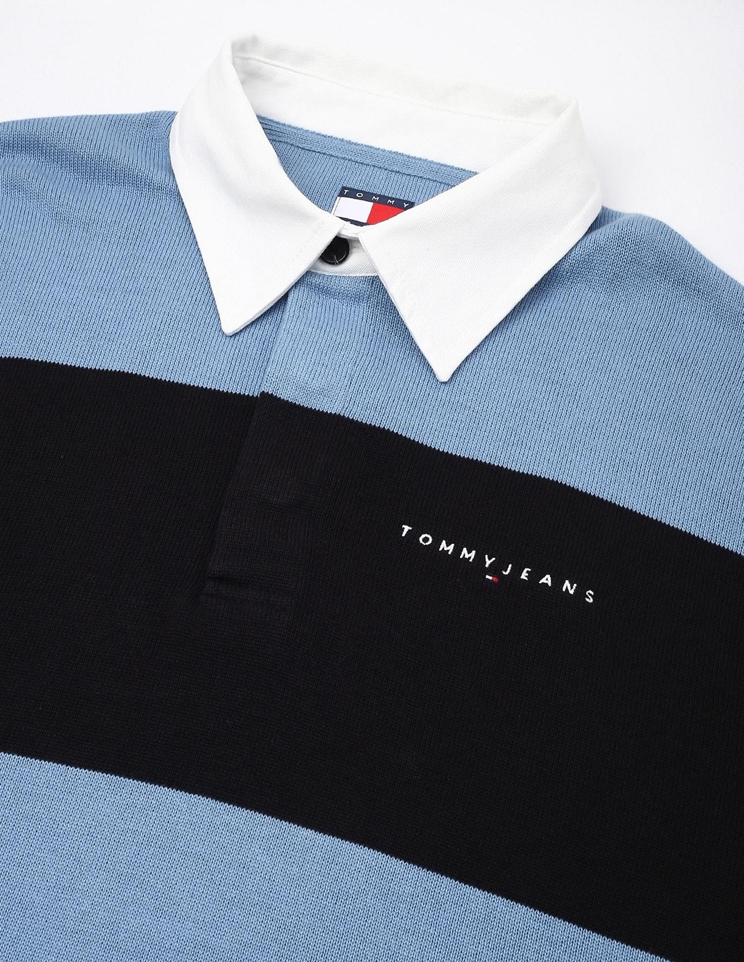 Tommy Hilfiger Colorblock Relaxed-Fit Cotton Sweater