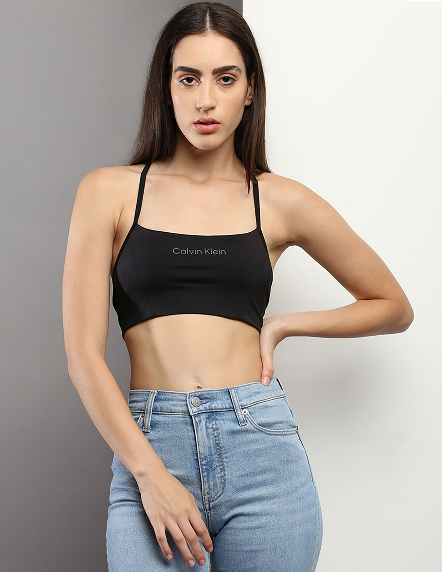 Buy Calvin Klein Underwear Low Support T-Strap Bra 