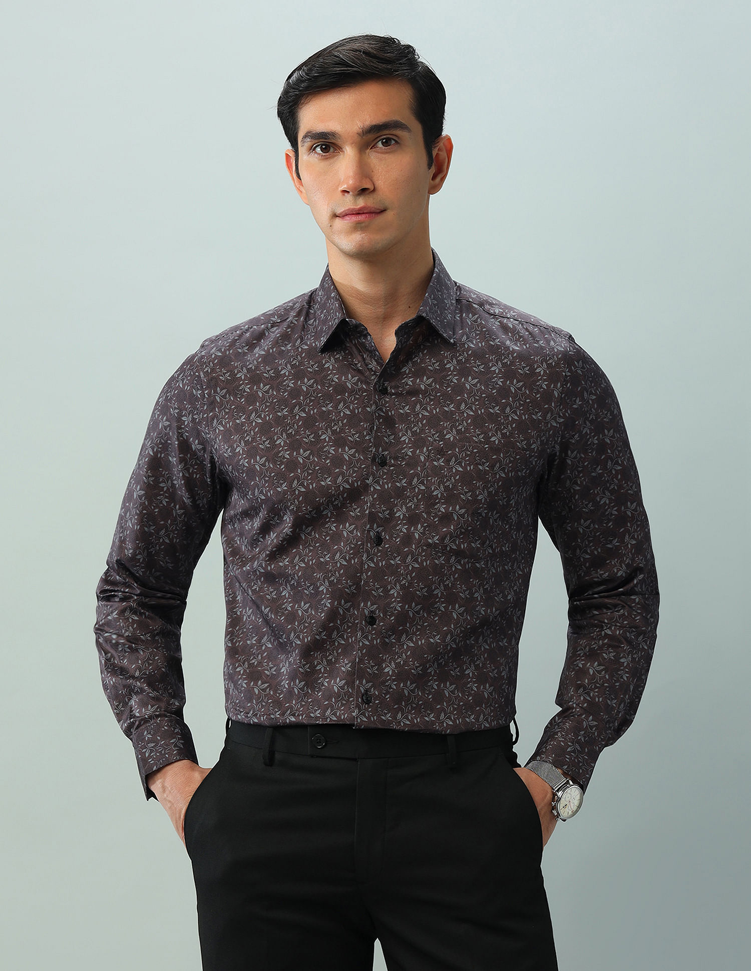 Arrow Regular Fit Twill Printed Shirt