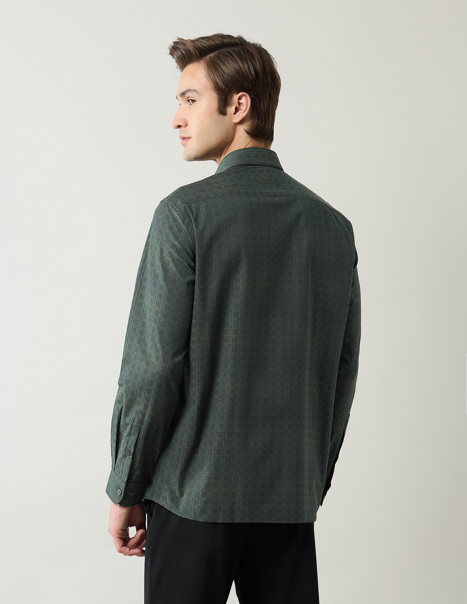 Arrow Newyork Pure Cotton Geometric Printed Shirt