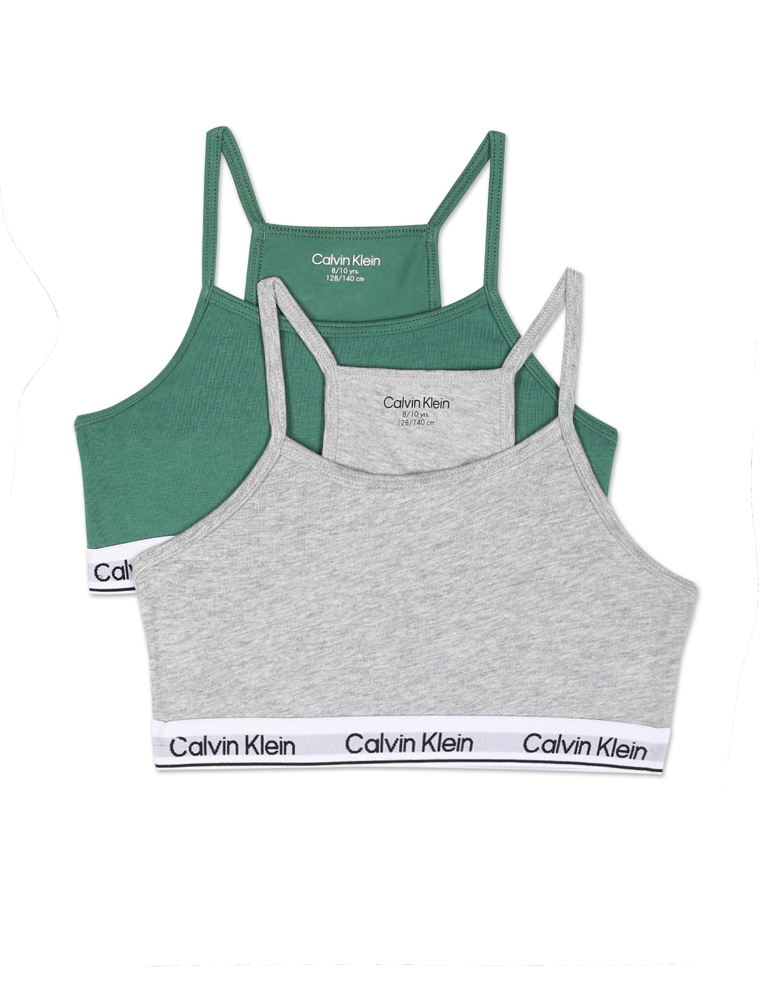 Buy Calvin Klein Underwear Girls Scoop Neck Racer Back Bralette - Pack Of 2  - NNNOW.com