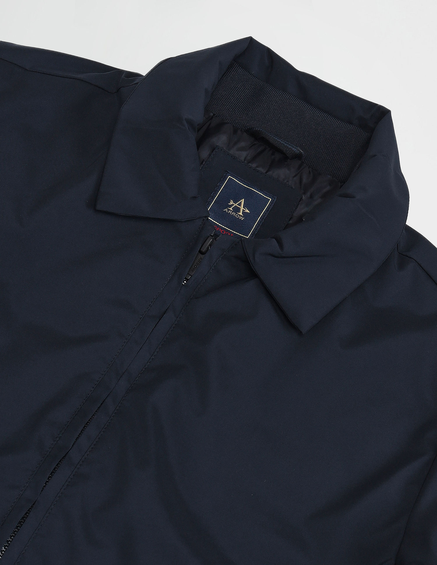 Arrow Sport Solid Regular Fit Bomber Jacket