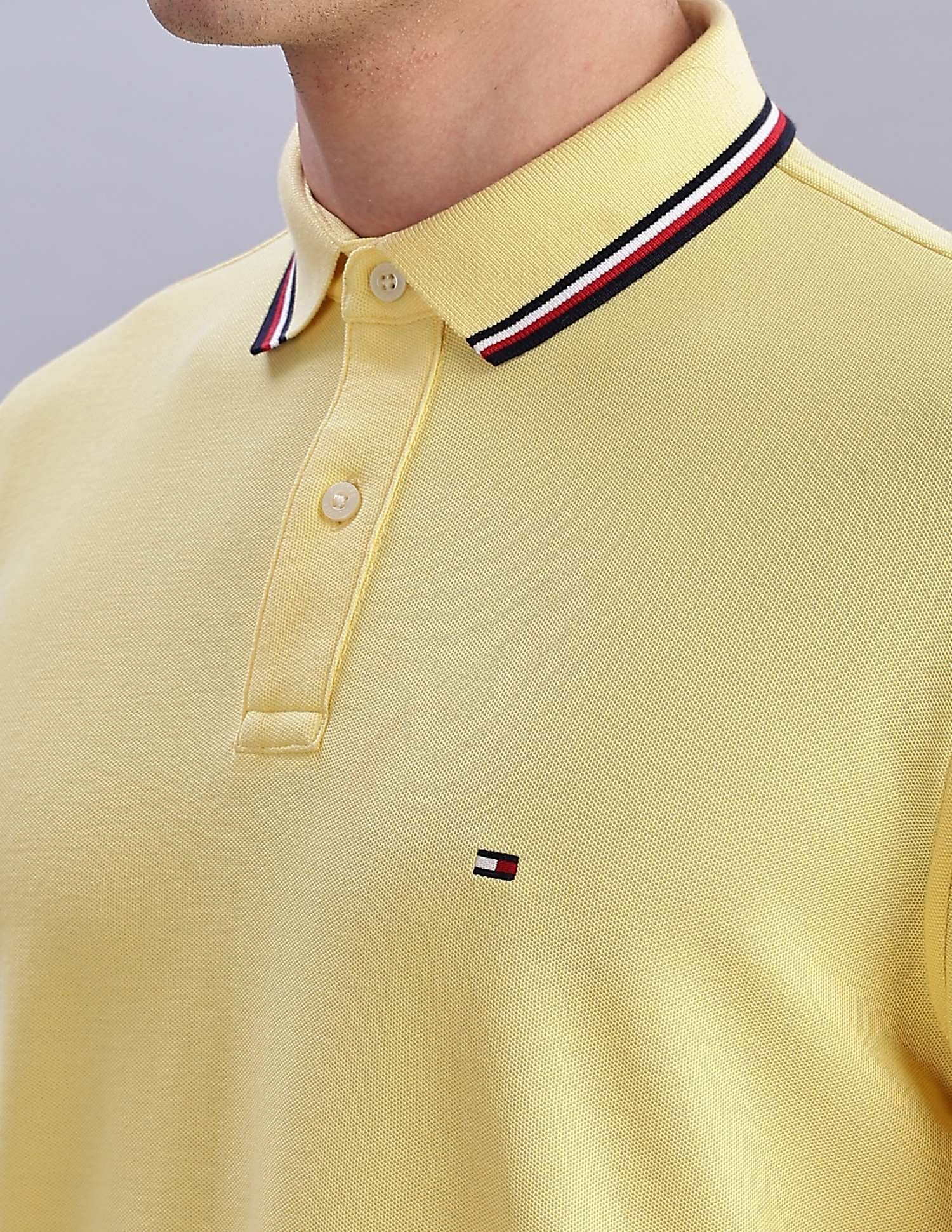 Tommy Hilfiger Solid Regular-Fit Cotton Polo Shirts