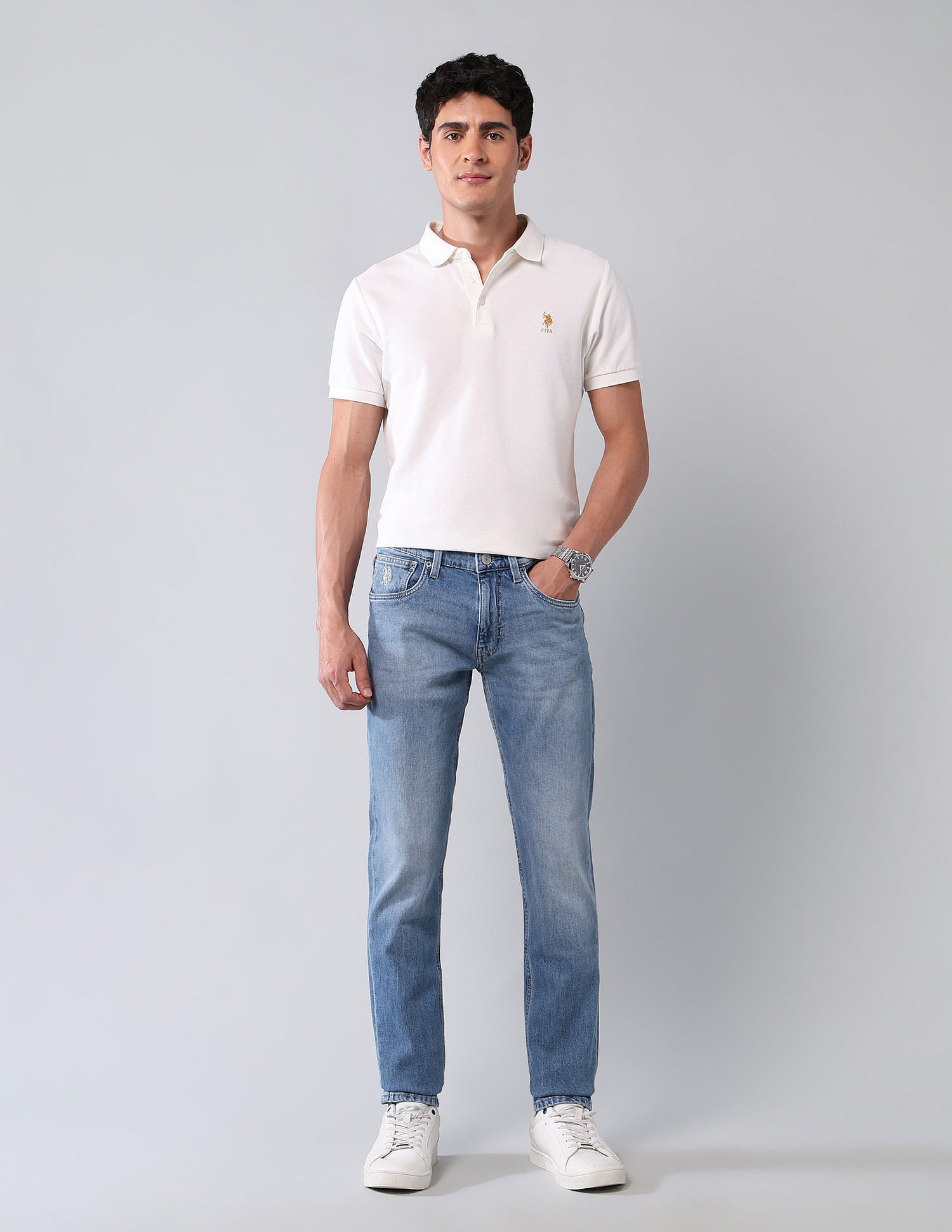 U.S. Polo Assn. Denim Co. Brandon Slim Tapered Fit Vintage Jeans