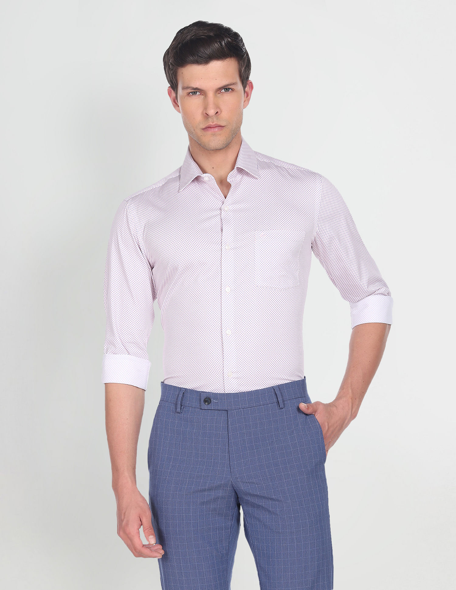 Arrow Printed Dobby Formal Shirt