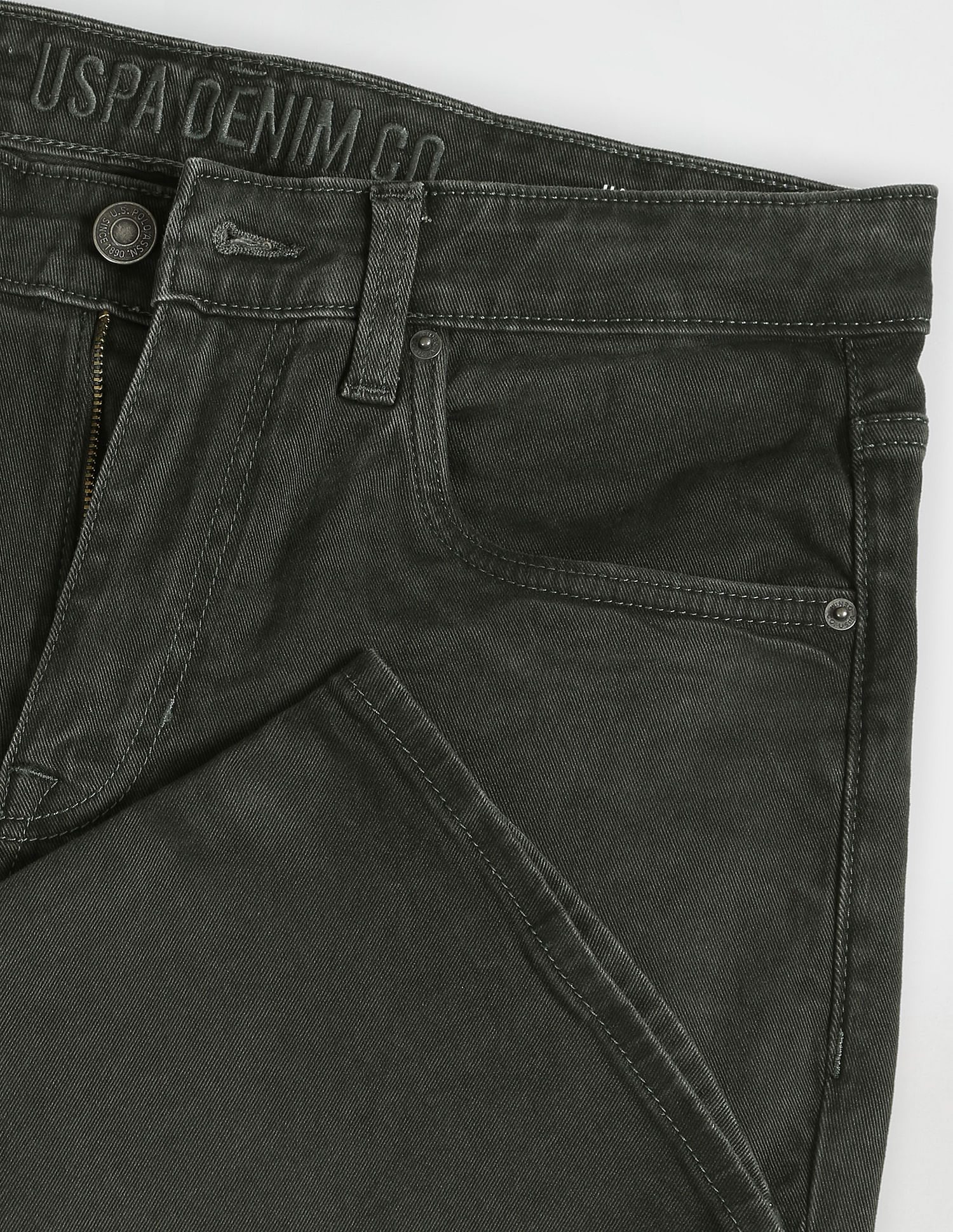 U.S. Polo Assn. Denim Co. Harold Slim Straight Fit Green Jeans