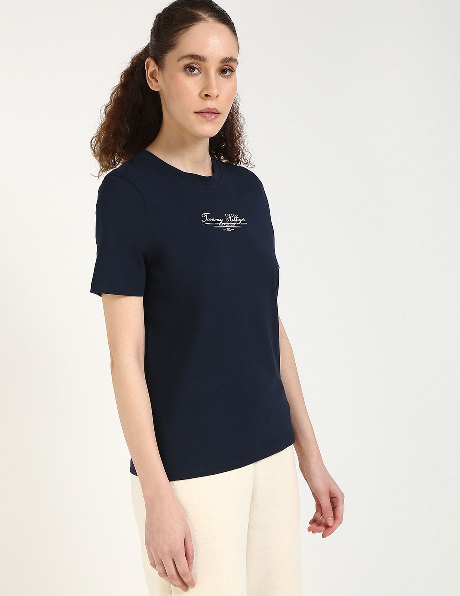 Tommy Hilfiger Logo Regular-Fit Cotton T-Shirt