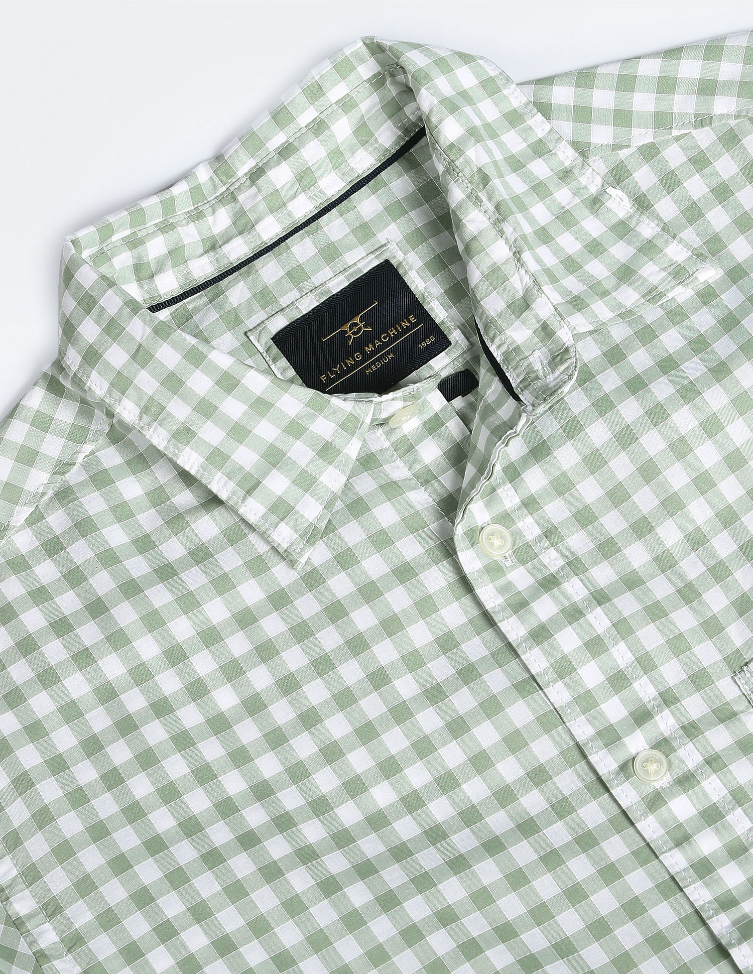 Flying Machine Spread Collar Slim Fit Shirt