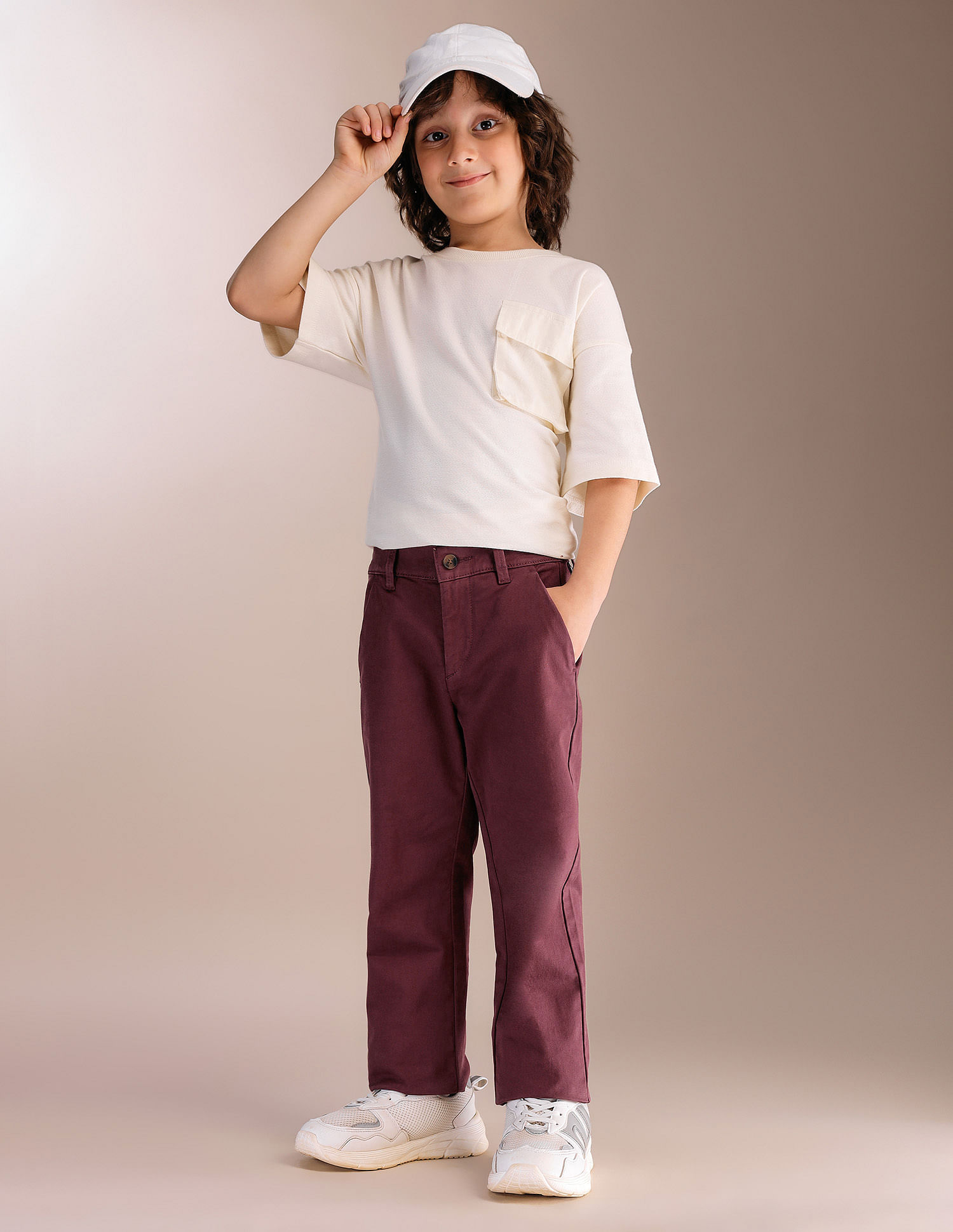 U.S. Polo Assn. Kids Boys Pure Cotton Twill Trousers