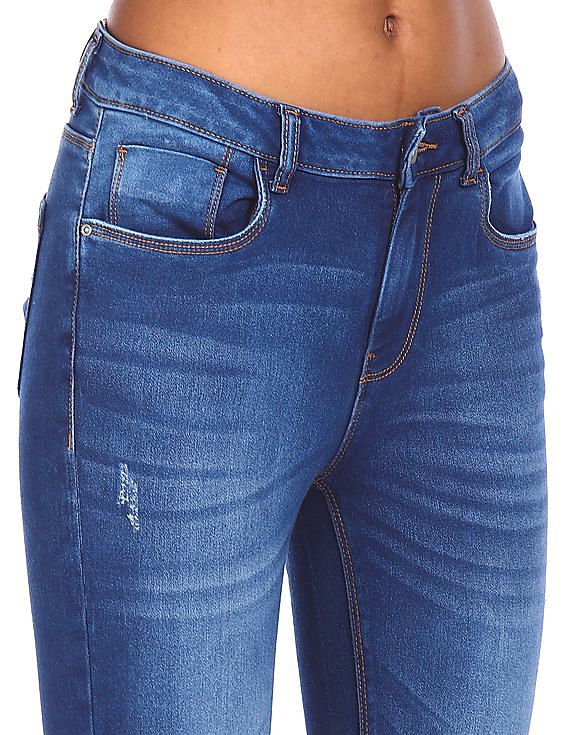 Flying Machine Women Mid-Rise Veronica Skinny Fit Jeans