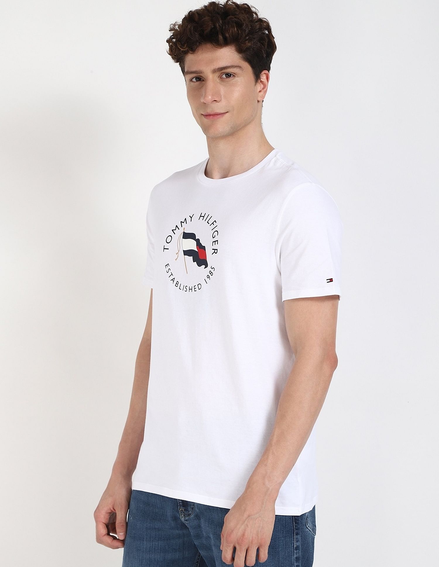 Tommy Hilfiger Logo Regular-Fit Cotton T-Shirt