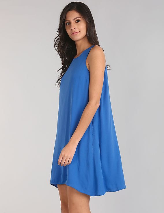 Buy GAP Women Blue Swing Tank Dress - NNNOW.com