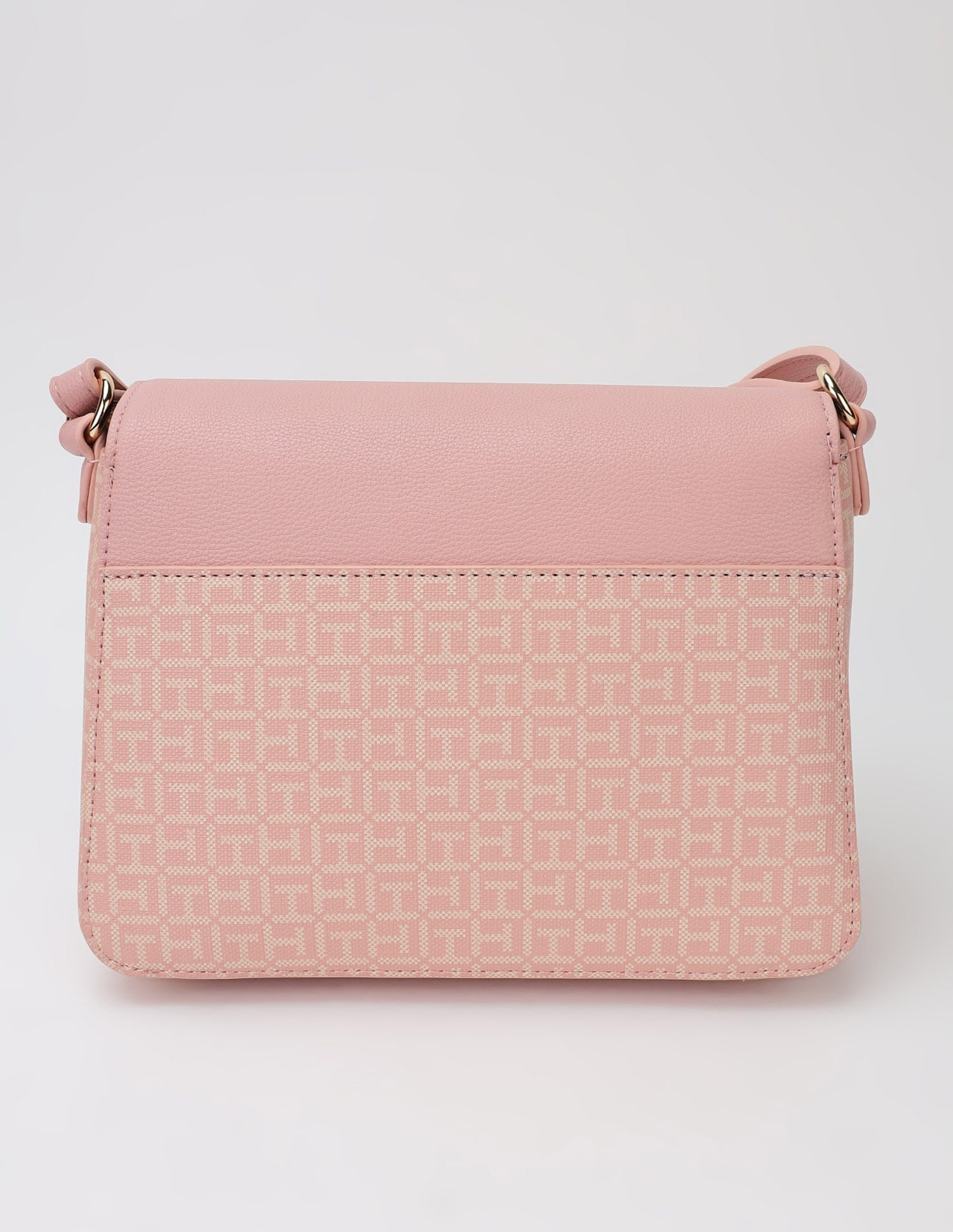 Tommy Hilfiger Logo Beige Pvc Sling Bag