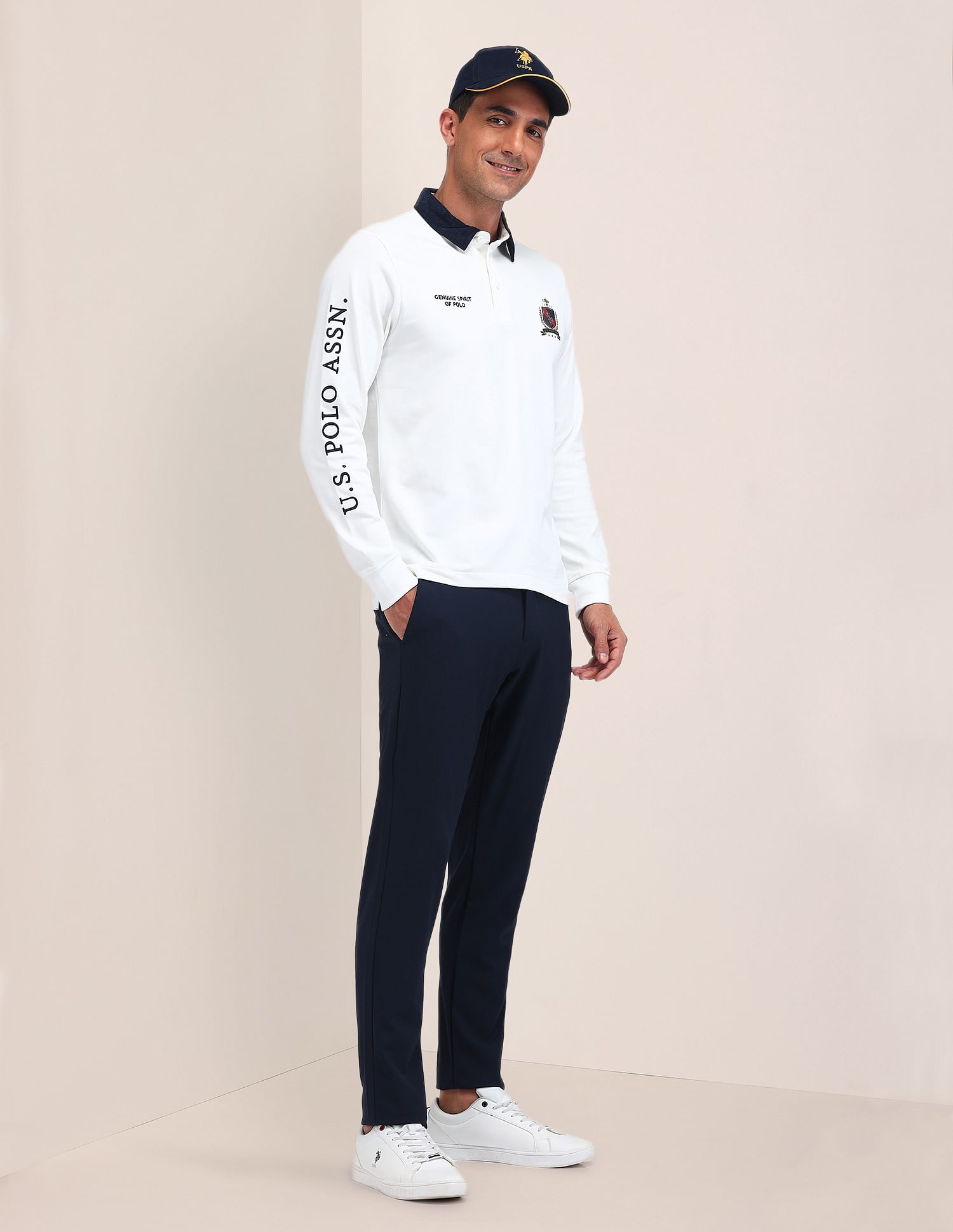 U.S. Polo Assn. Slim Fit Solid Polo Shirt