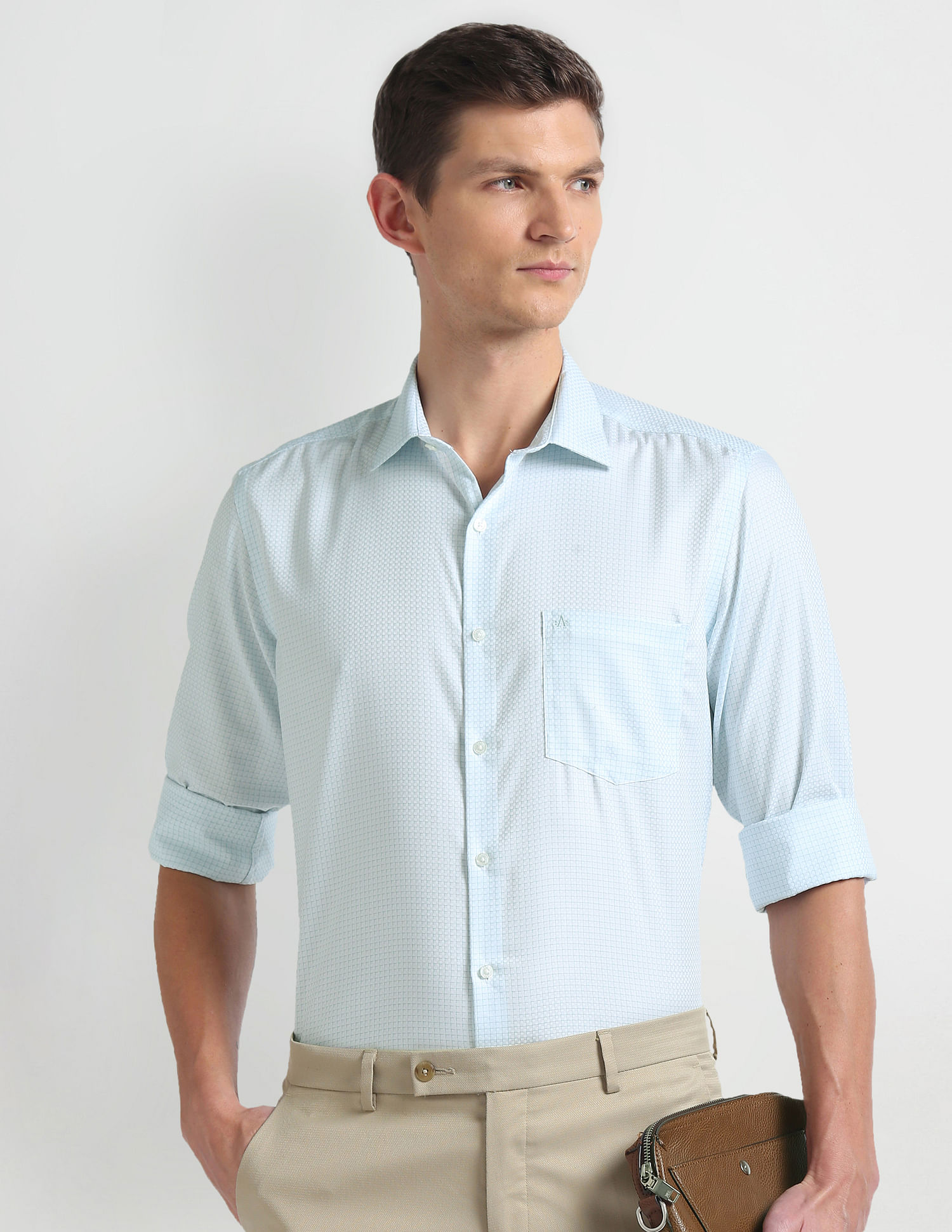 Arrow Liberty Classic Fit Geometric Shirt