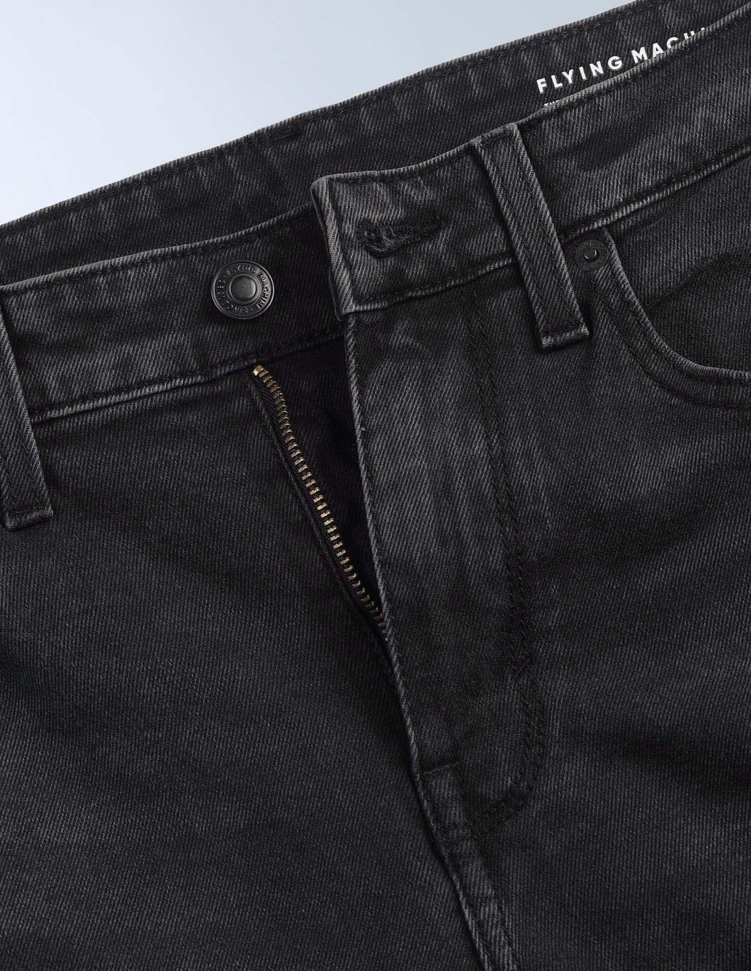 Flying Machine Slash Slim Tapered Fit Light Washed Jeans