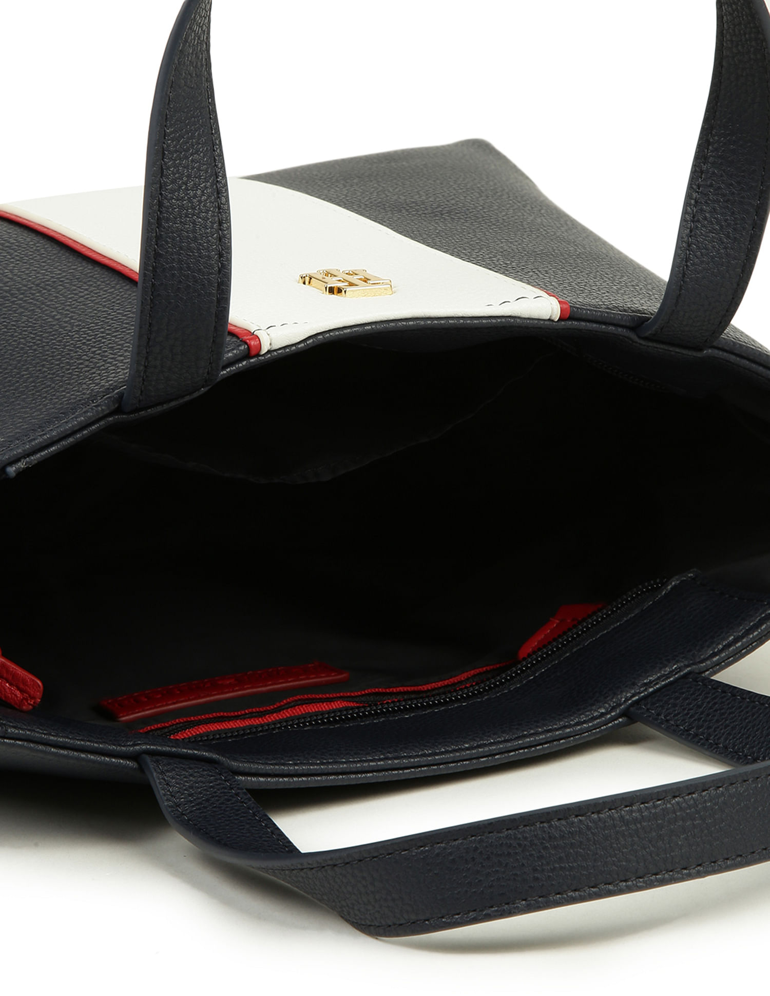 Tommy Hilfiger Pebble PVC Colour Block Satchel Bag