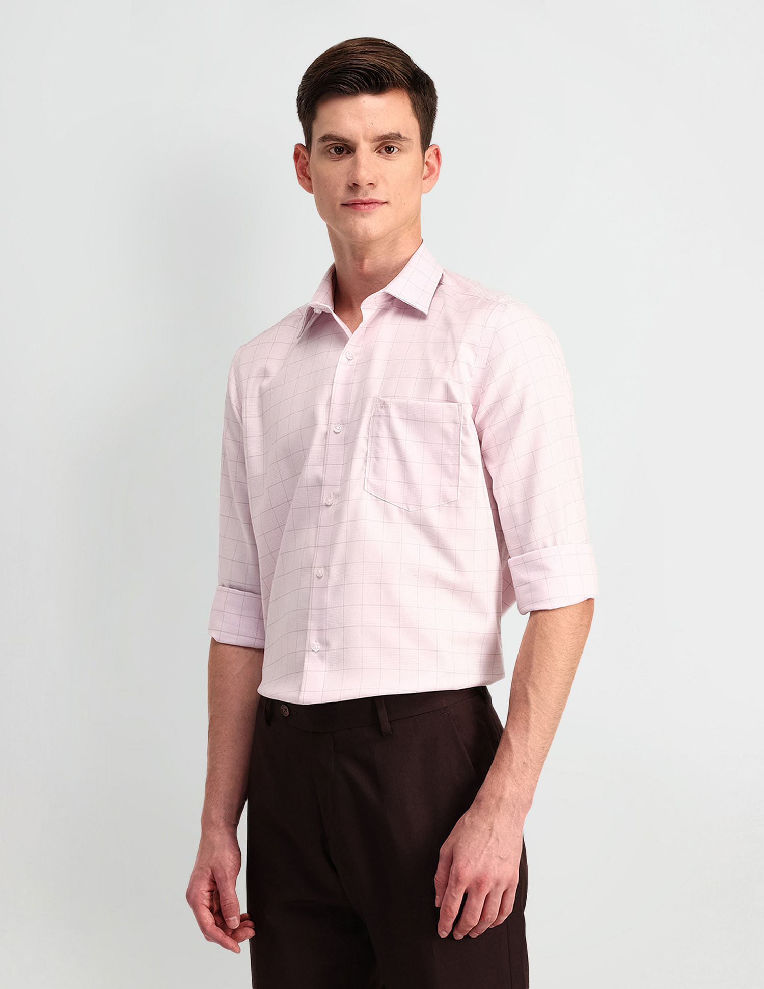 Arrow Manhattan Slim Fit Cotton Shirt