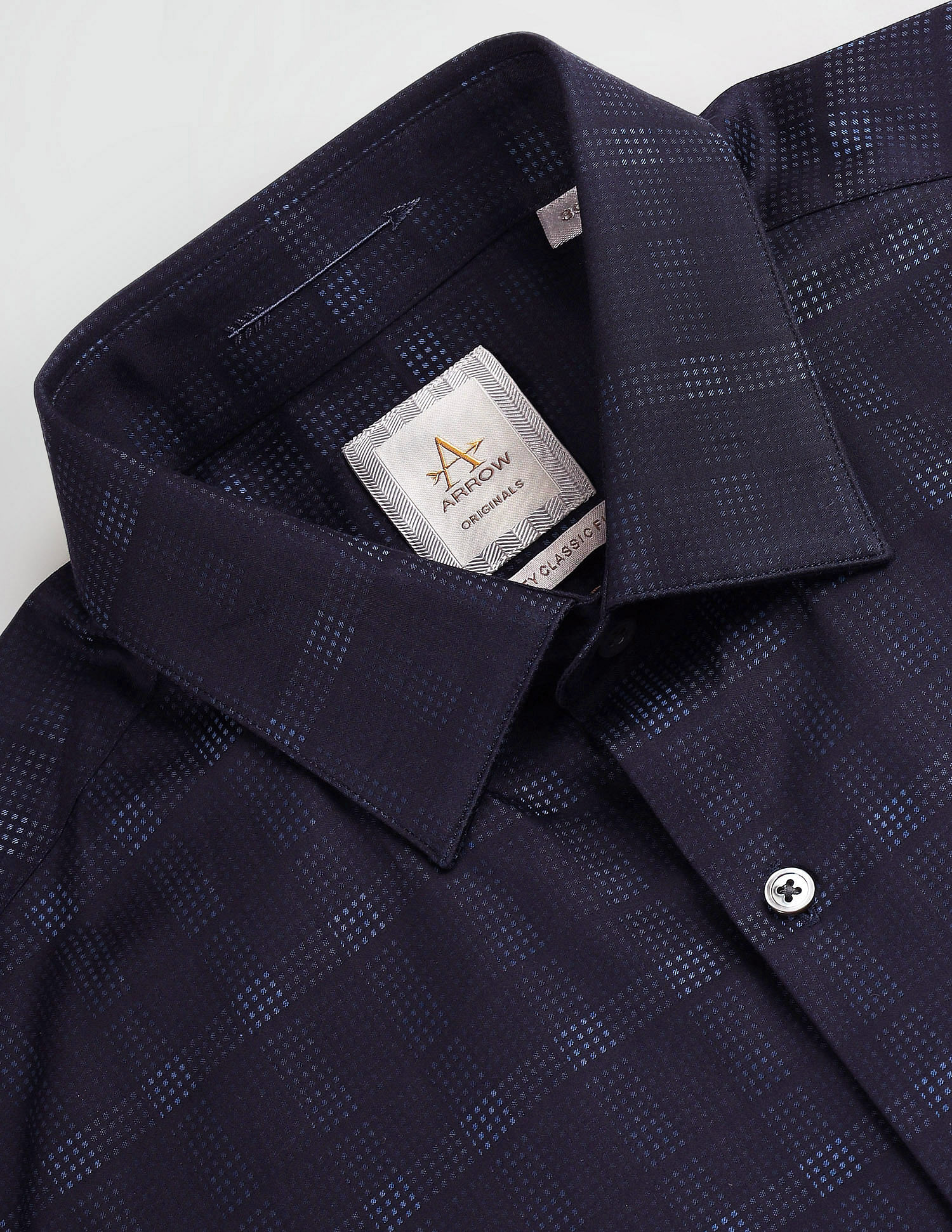 Arrow Check Patterned Dobby Shirt