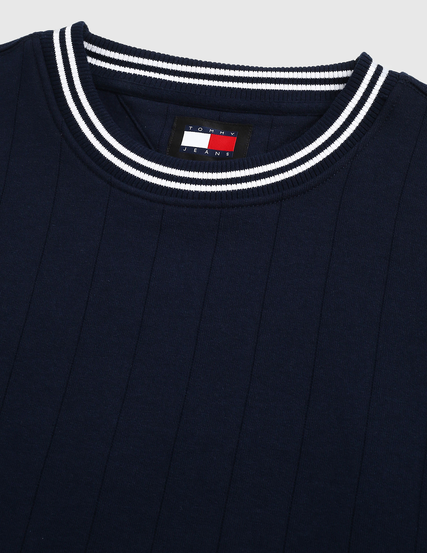 Tommy Hilfiger Jacquard Striped Relaxed Fit Sweater