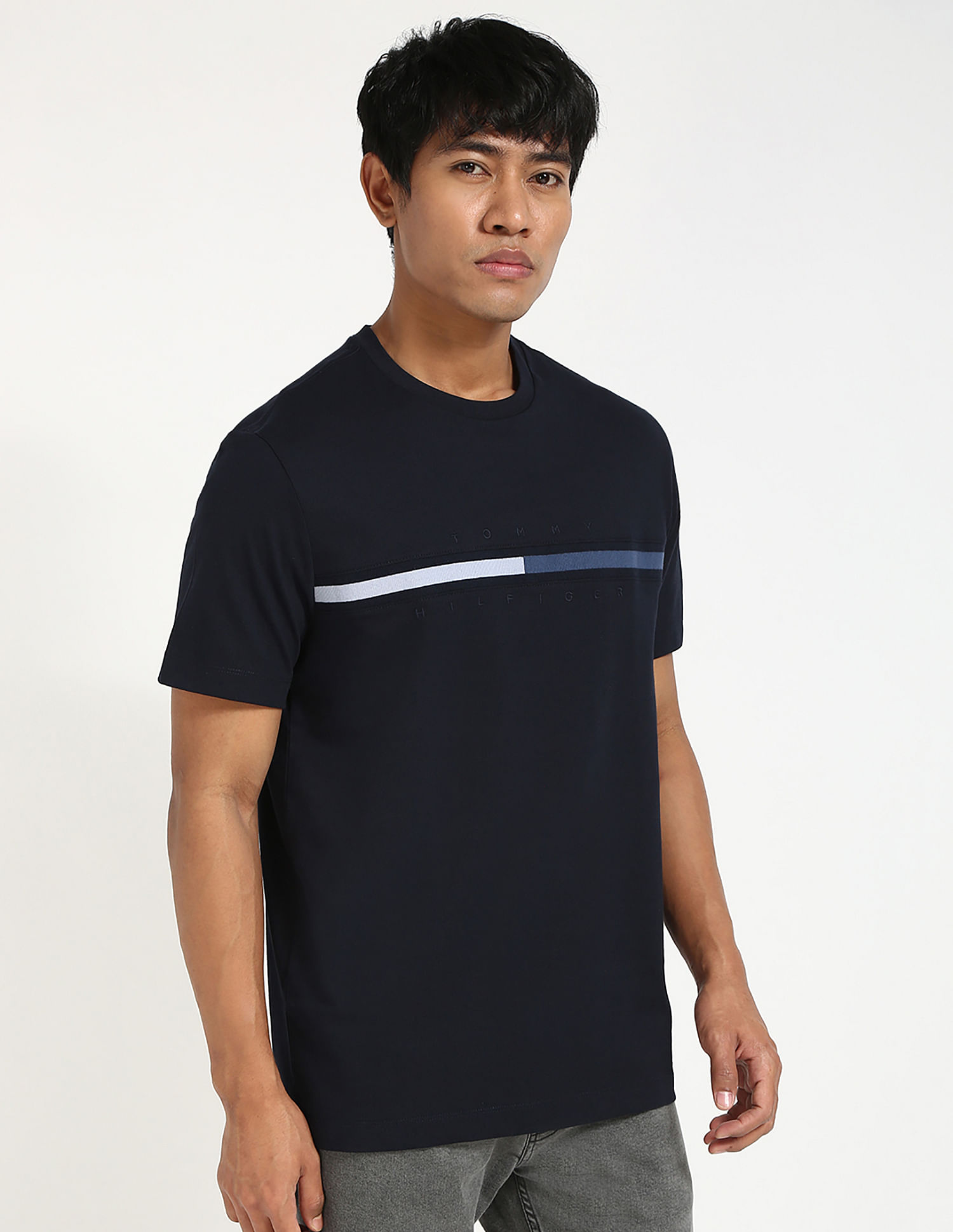 Tommy Hilfiger Embroidered Logo Regular-Fit Cotton T-Shirt