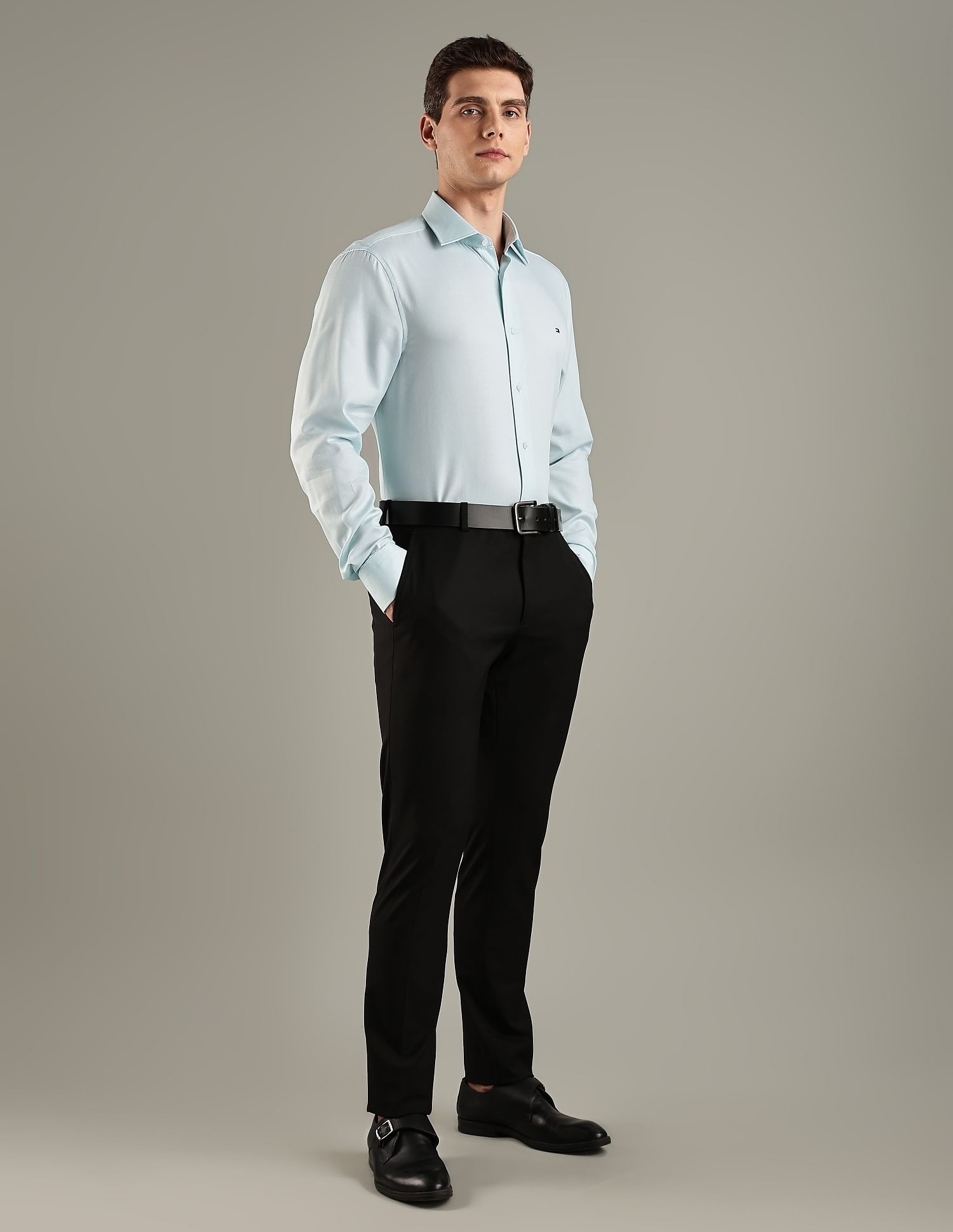 Tommy Hilfiger Solid Regular-Fit Lyocell Woven Shirt