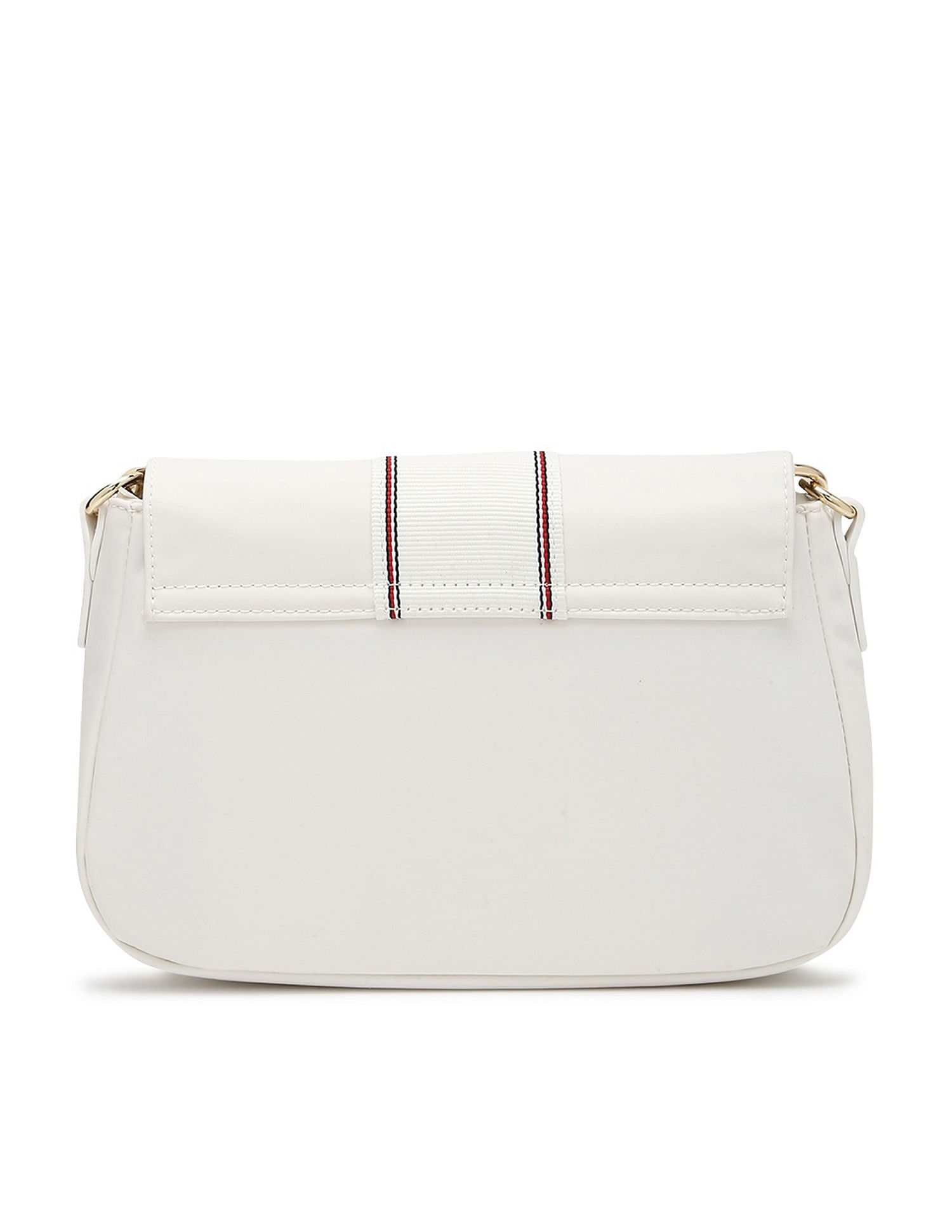Tommy Hilfiger Solid White Nylon Sling Bag