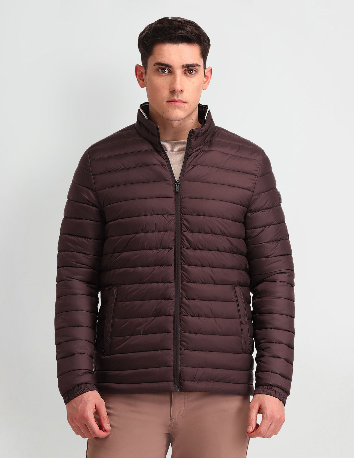 Arrow Sport Regular Fit Solid Packable Jacket