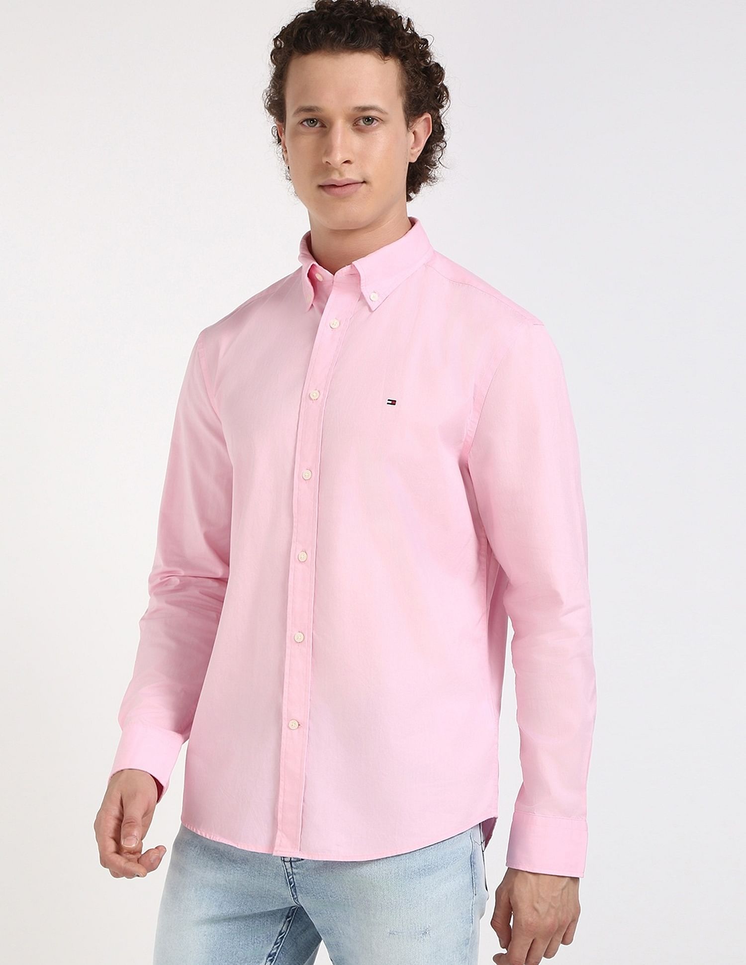Tommy Hilfiger Solid Regular-Fit Poplin Woven Shirt