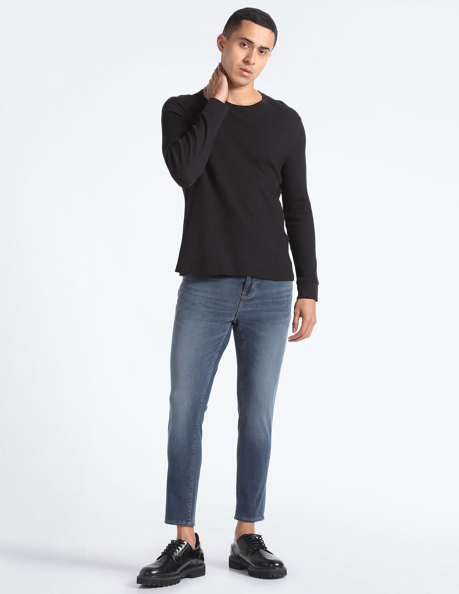 Flying Machine Morrison Skinny Cropped Jeans