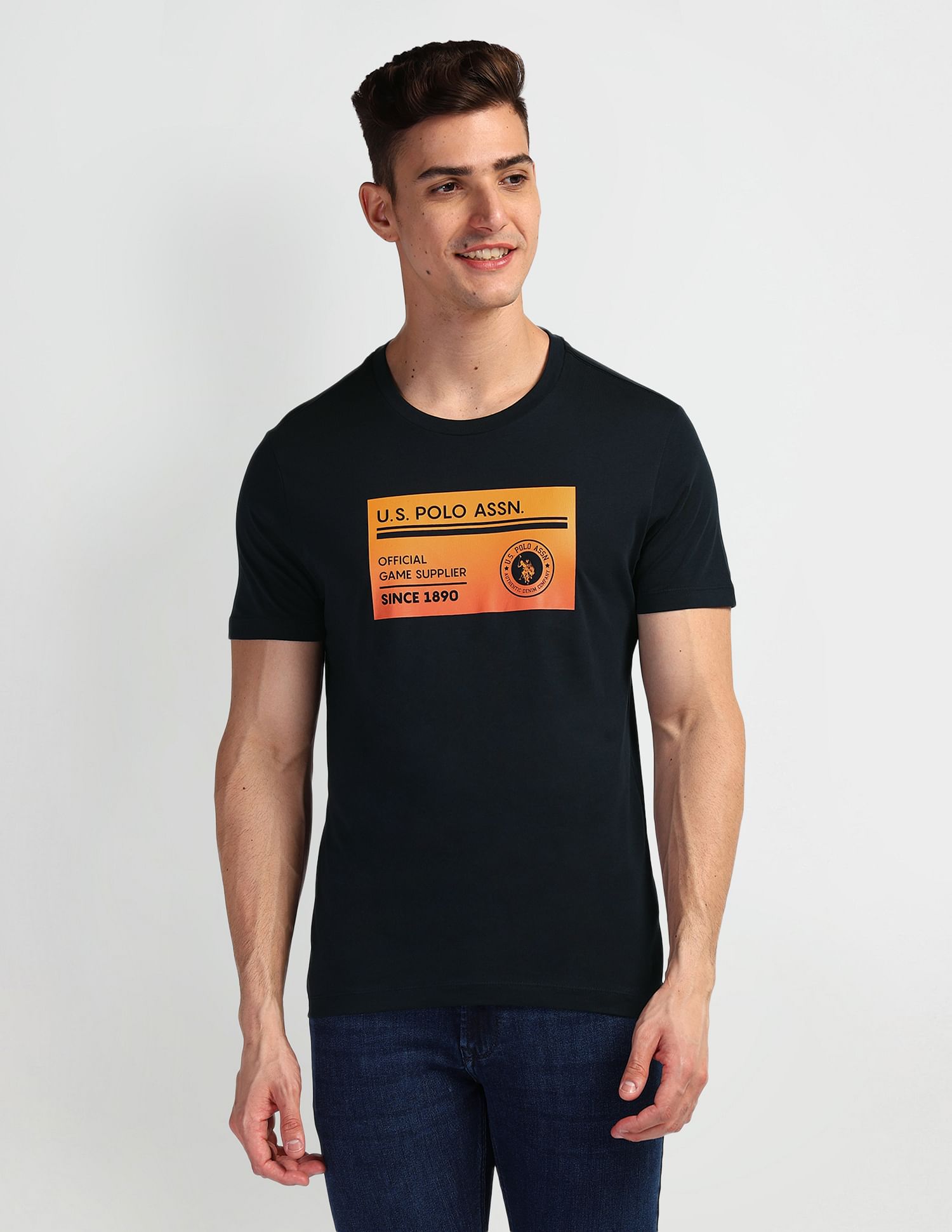 U.S. Polo Assn. Denim Co. Brand Print Muscle Fit T-Shirt
