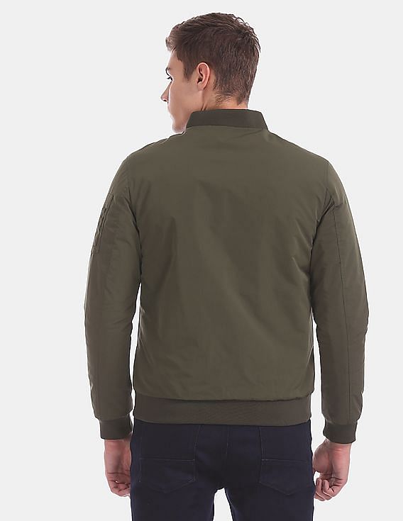 U.S. Polo Assn. Denim Co. Olive And Charcoal Reversible Bomber Jacket