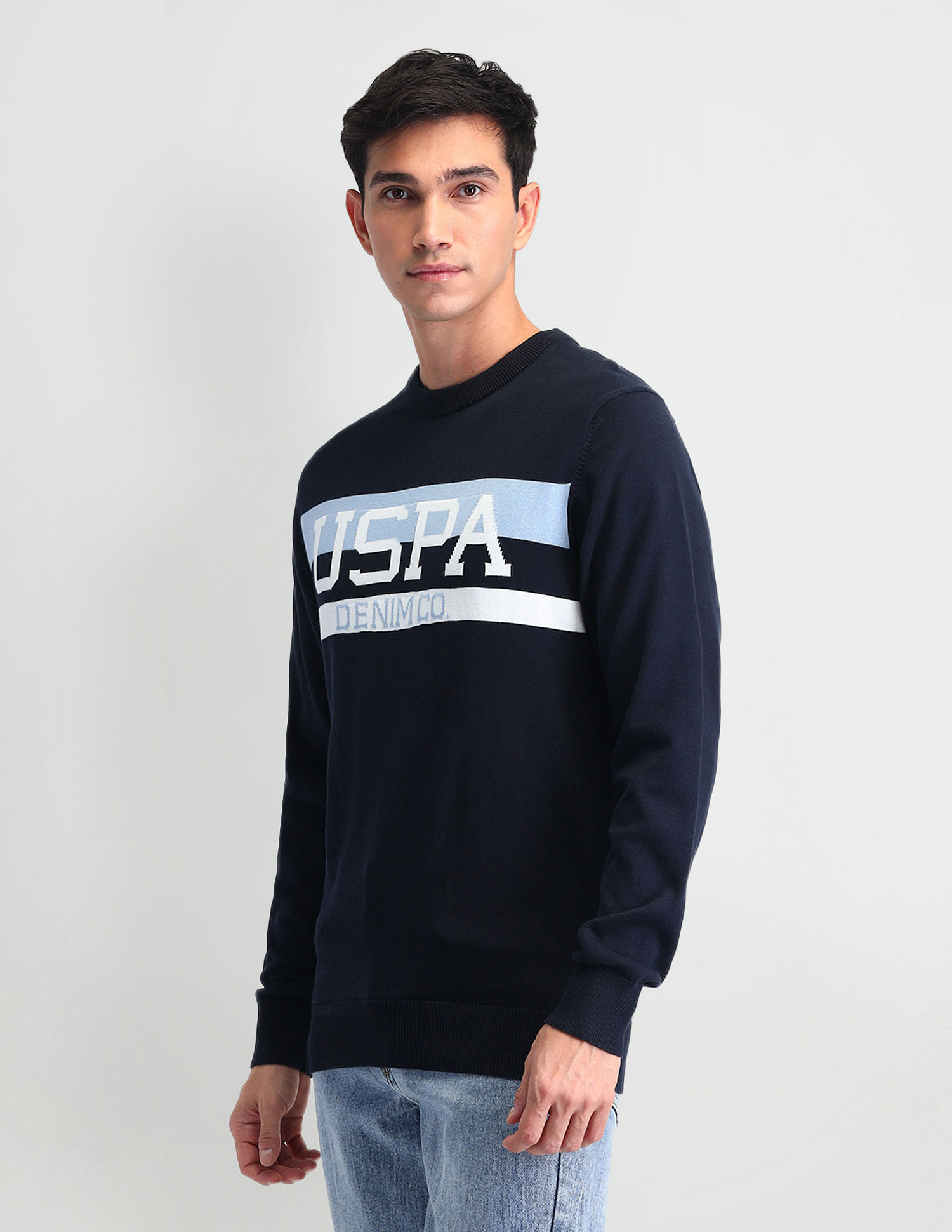 U.S. Polo Assn. Denim Co. Regular Fit Logo Sweater